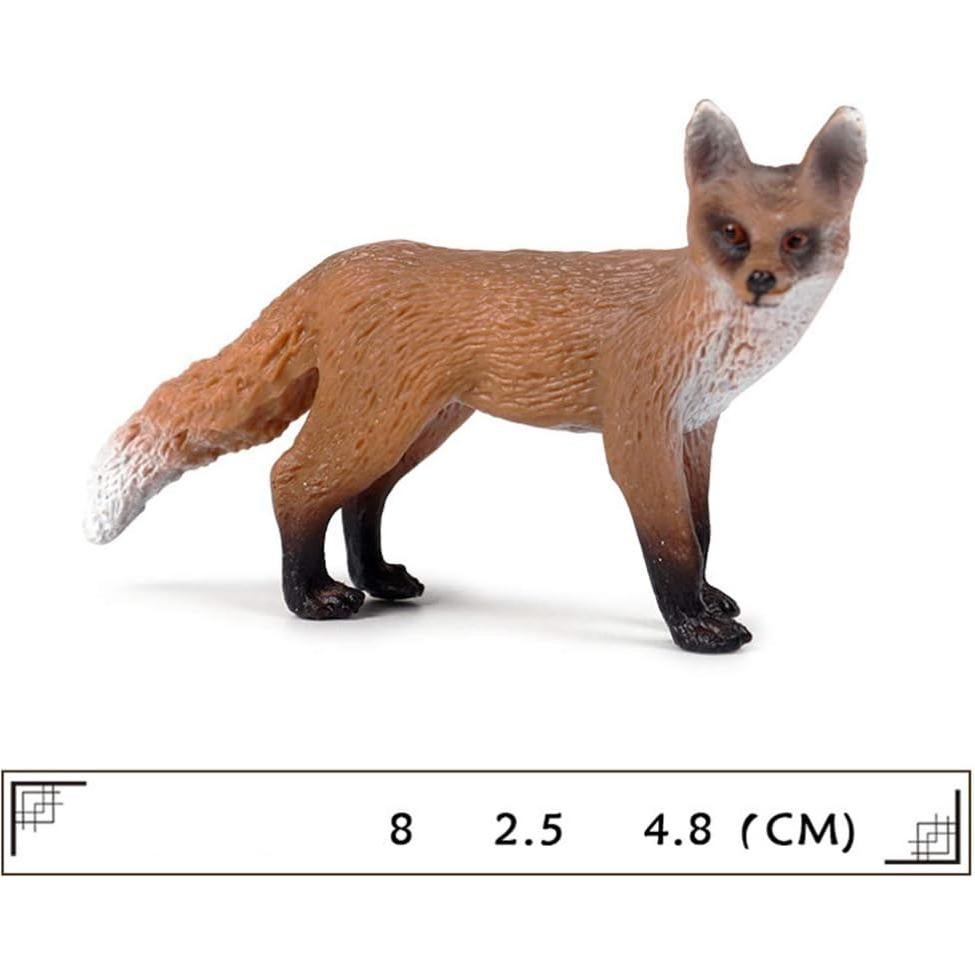 Conjunto de Figuras de Zorro Realistas STOBOK - 3 Piezas