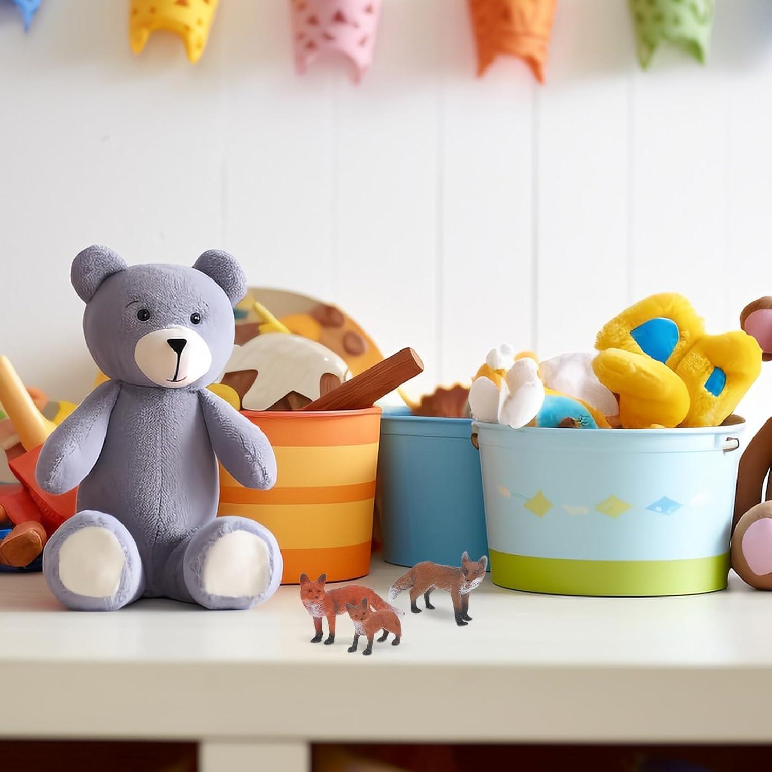 Conjunto de Figuras de Zorro Realistas STOBOK - 3 Piezas