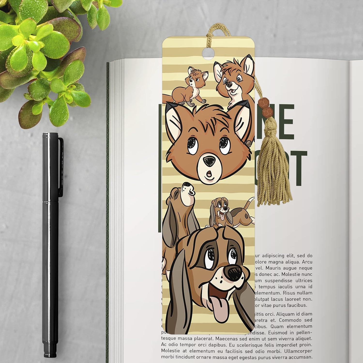 Marcador de Libros Disney El Zorro y el Sabueso con Borla