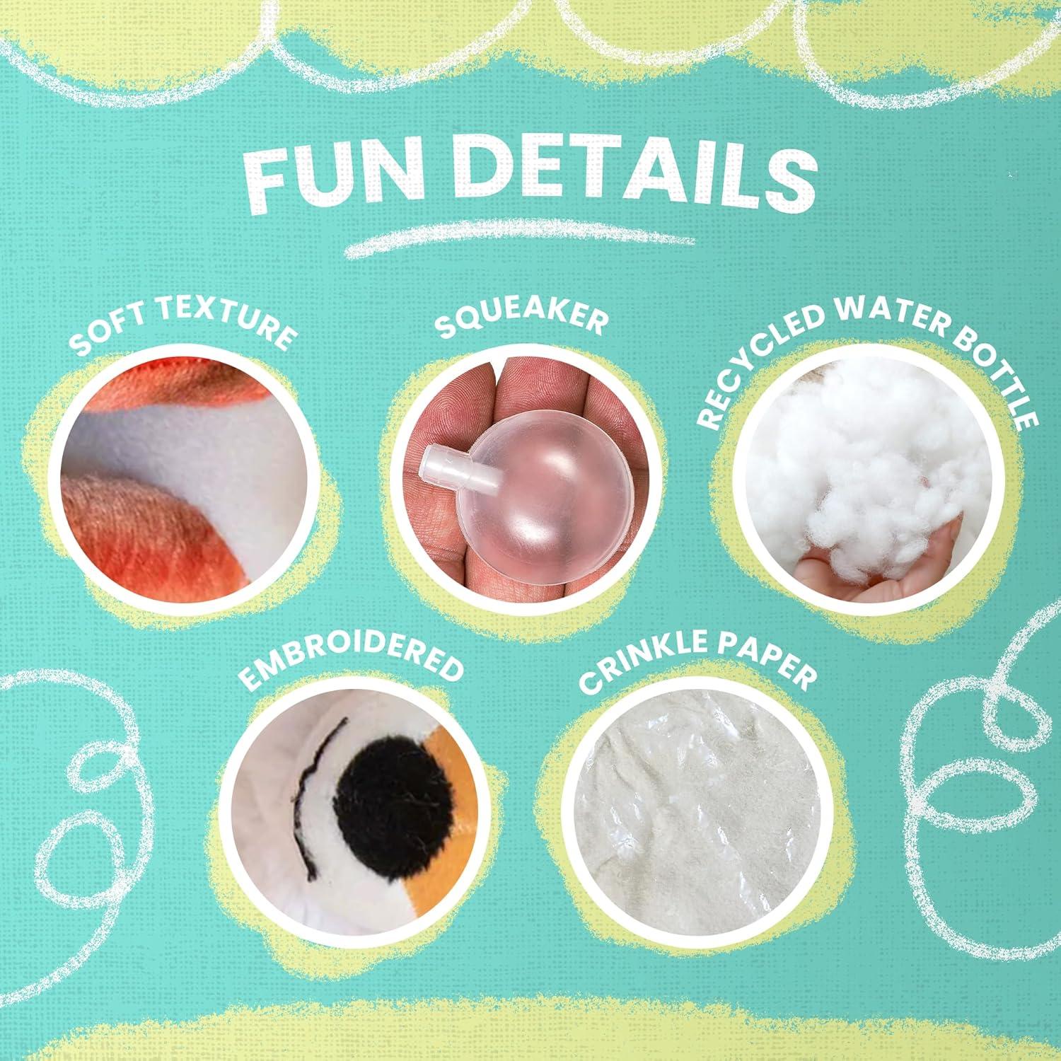 Juguete para Perros Snugarooz Fitz el Zorro - Suave y Duradero