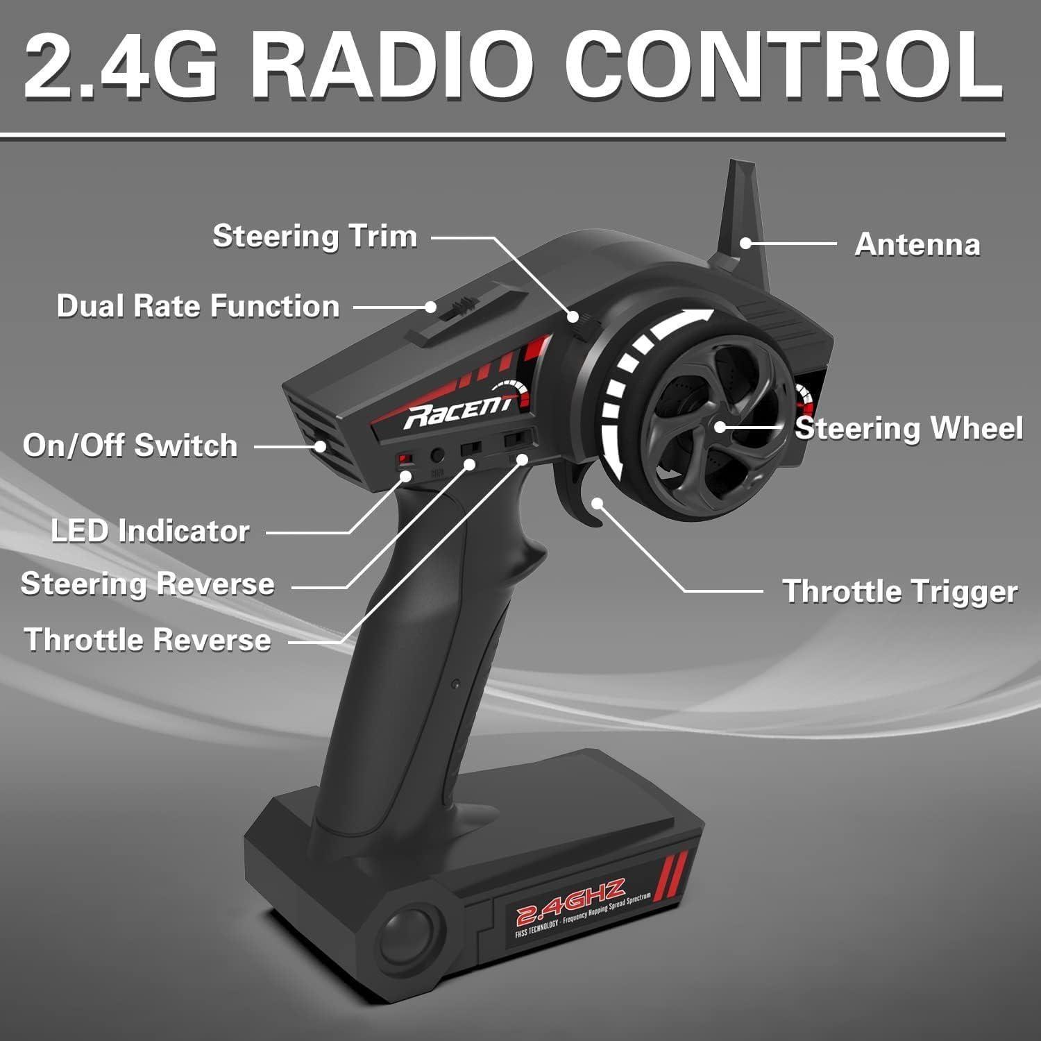 Barco RC VOLANTEXRC 32 km/h Control Remoto Negro