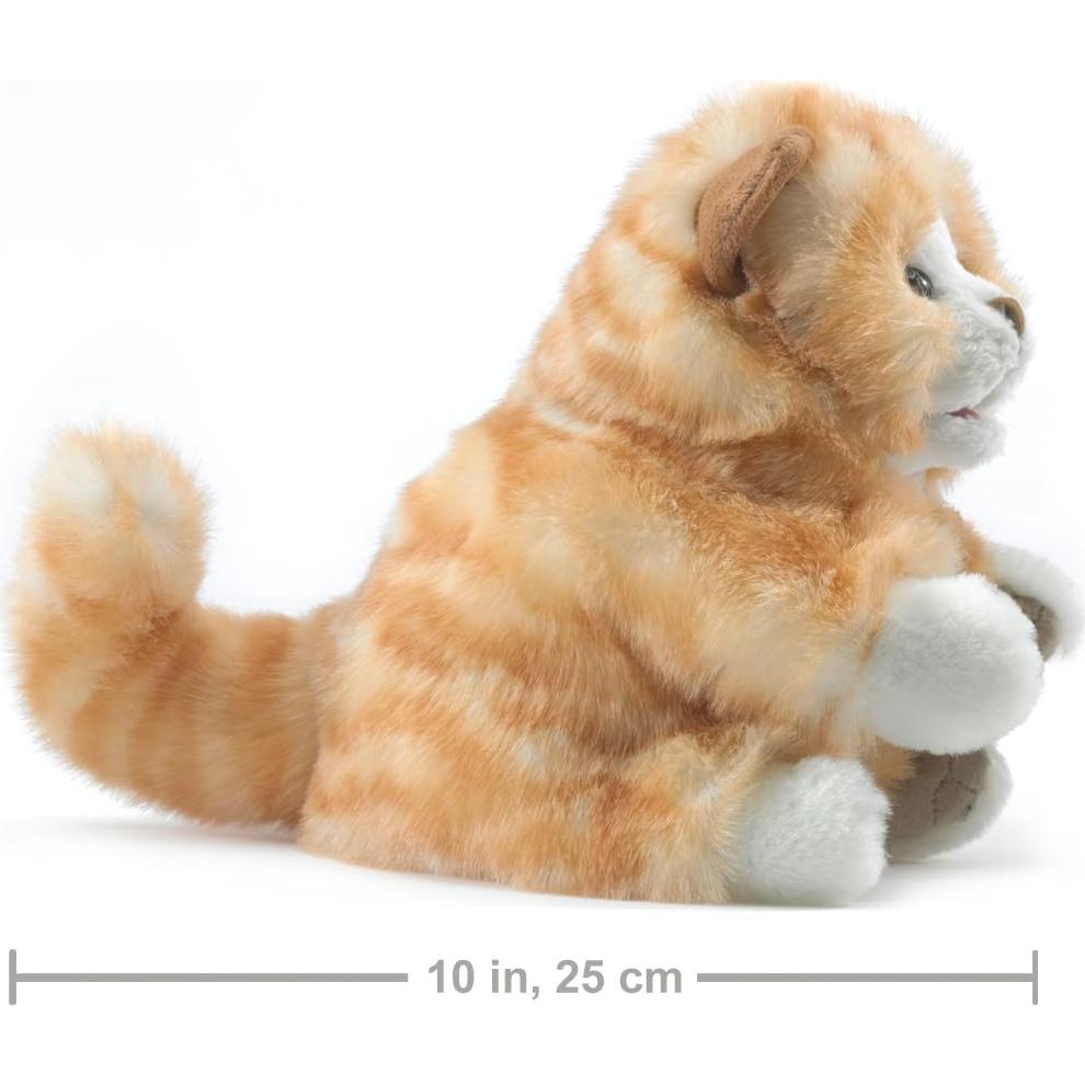 Títere de mano gato atigrado naranja Folkmanis 25.4 cm