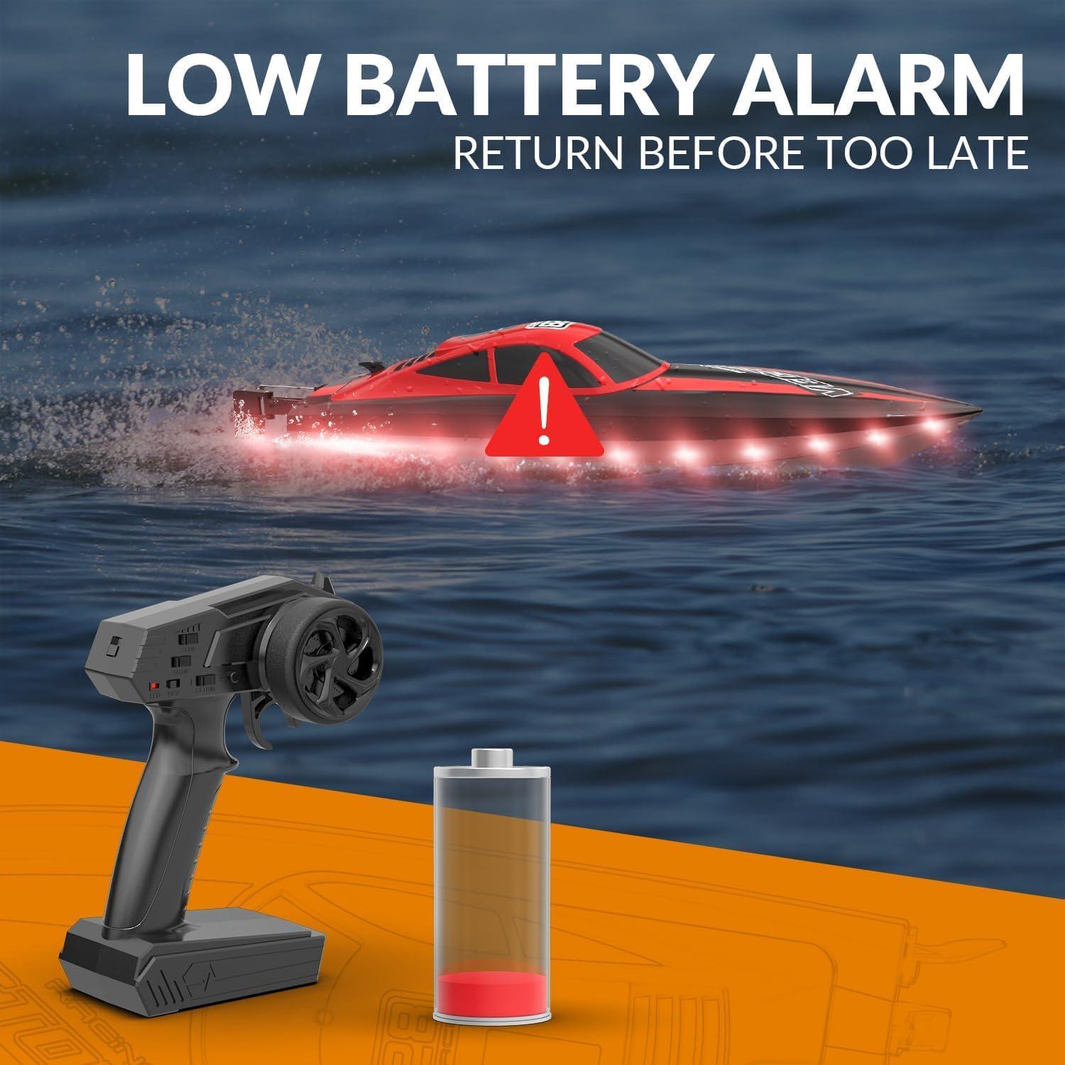 Barco RC VOLANTEXRC 32 km/h con luces LED y 2 baterías