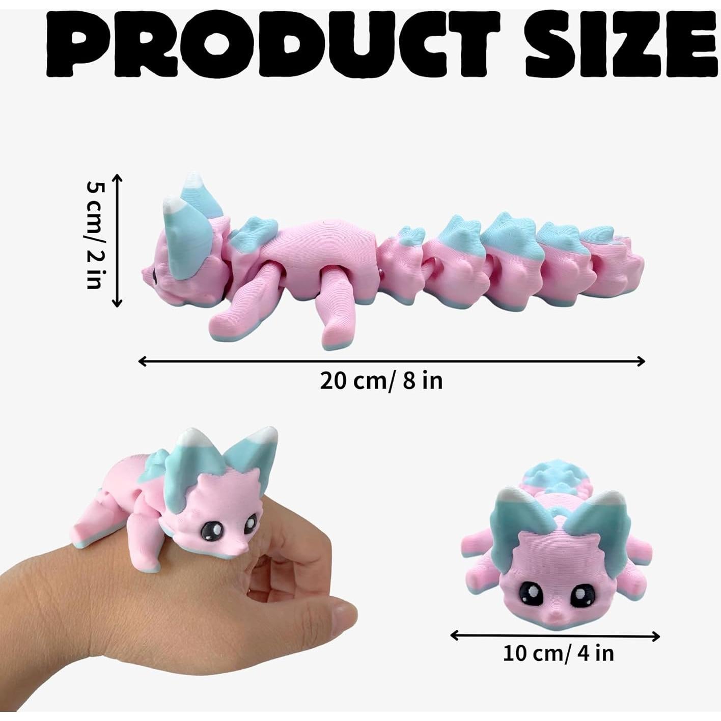 Criatura 3D Flexible Zorro Caramelo Yipintang 20 cm Decoración