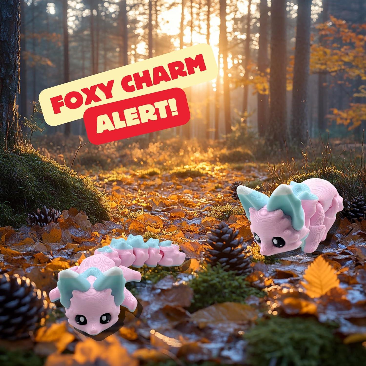 Criatura 3D Flexible Zorro Caramelo Yipintang 20 cm Decoración