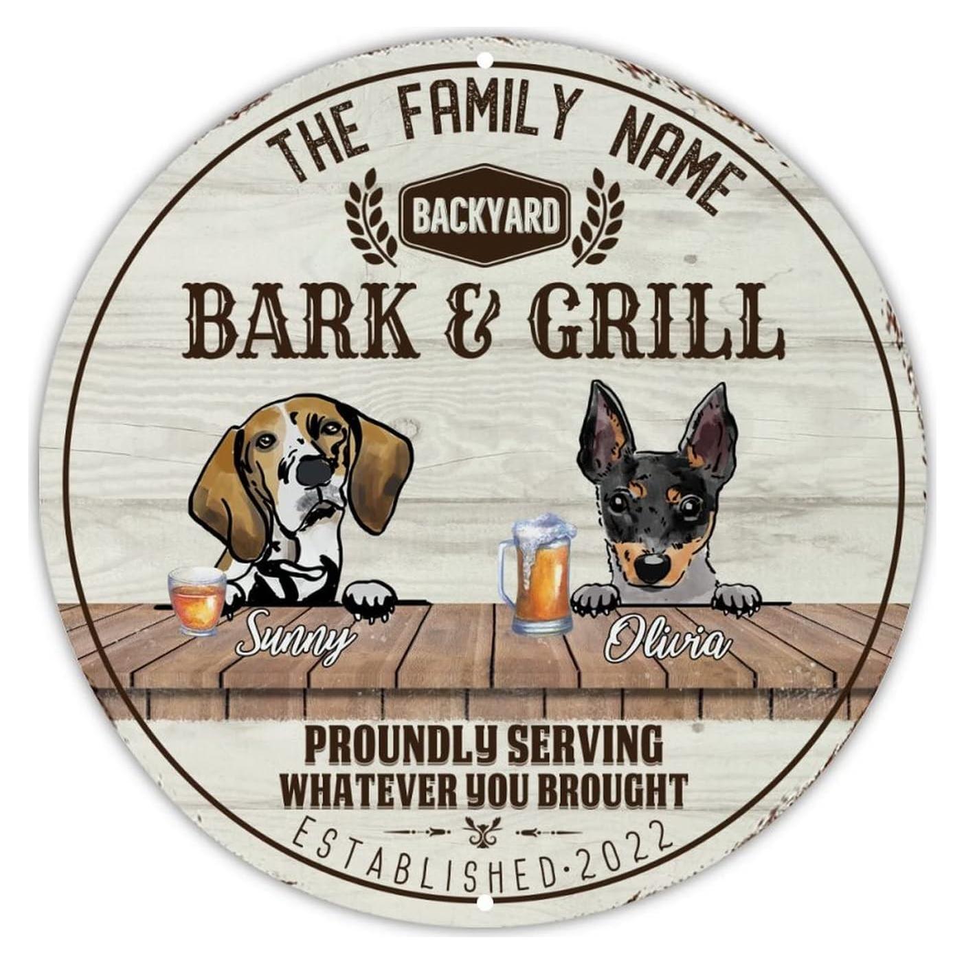 Cartel de Metal Personalizado Artois Hound 22.86cm Vintage