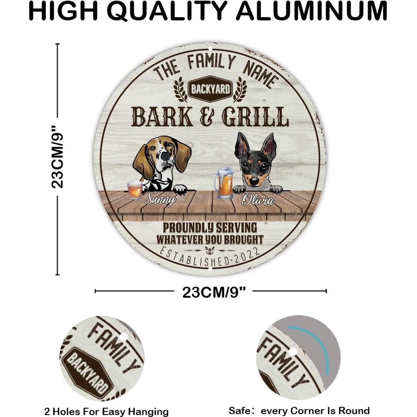 Cartel de Metal Personalizado Artois Hound 22.86cm Vintage