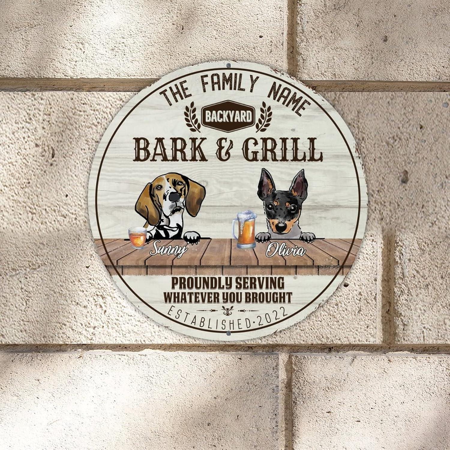 Cartel de Metal Personalizado Artois Hound 22.86cm Vintage