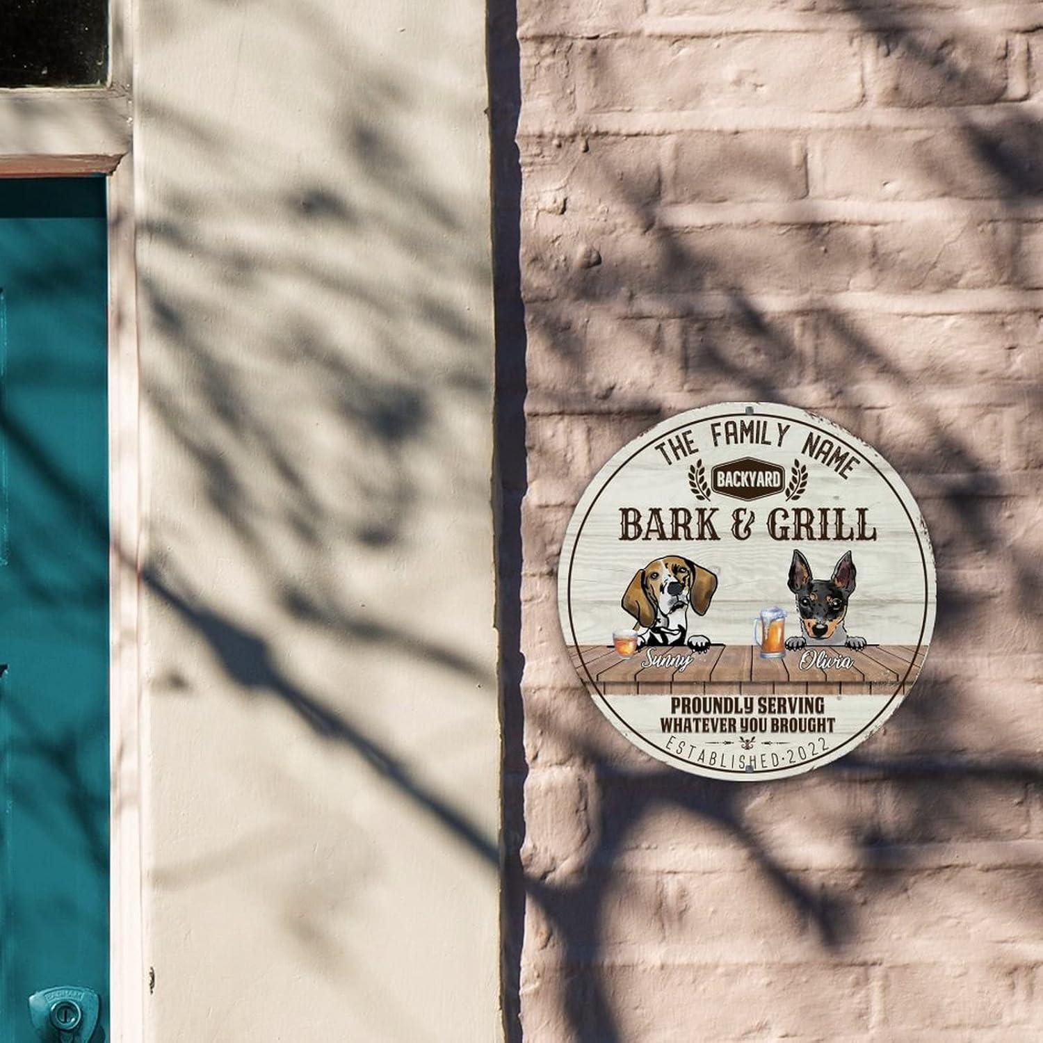 Cartel de Metal Personalizado Artois Hound 22.86cm Vintage