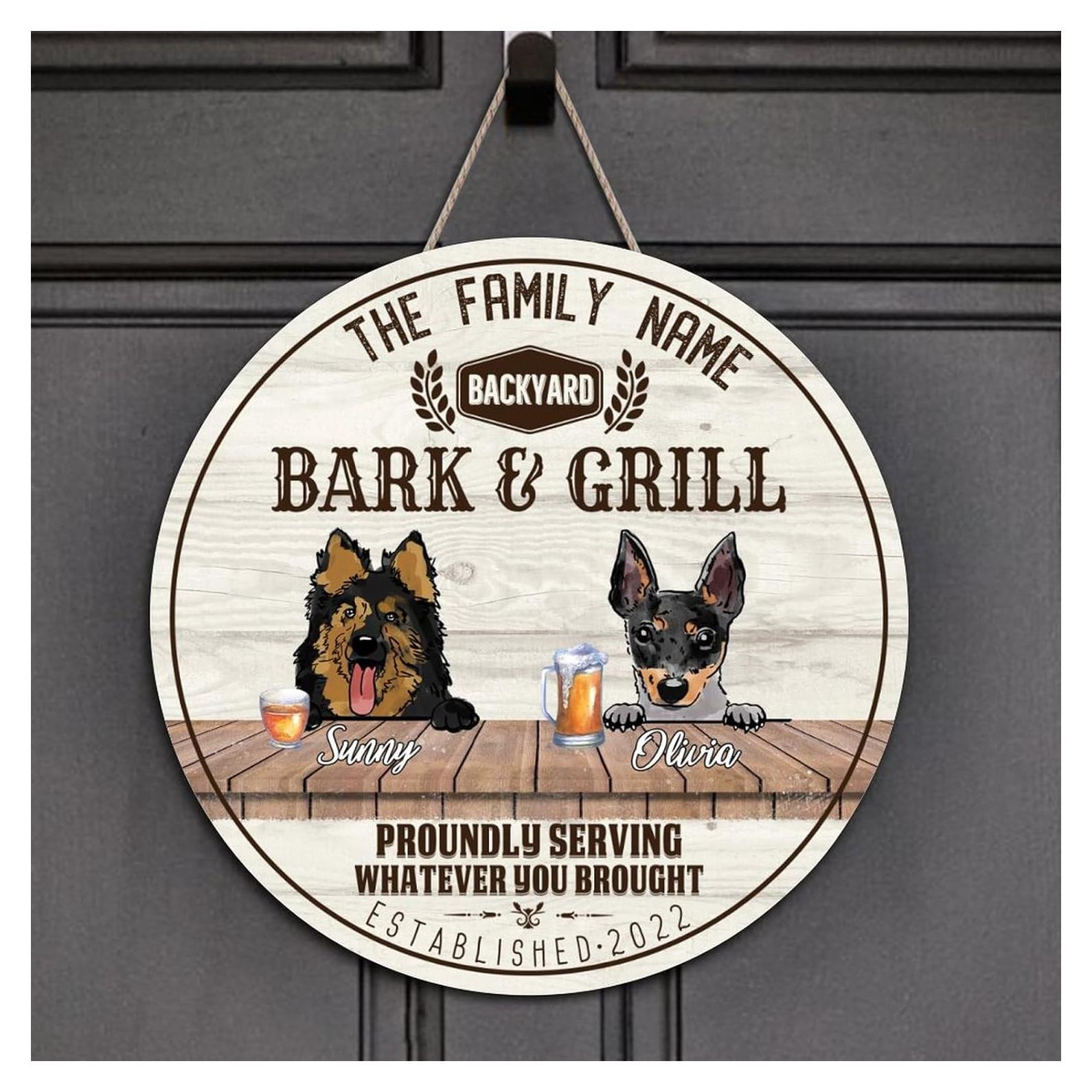 Cartel de Bienvenida Personalizado Madera 30x30cm Arupkeer