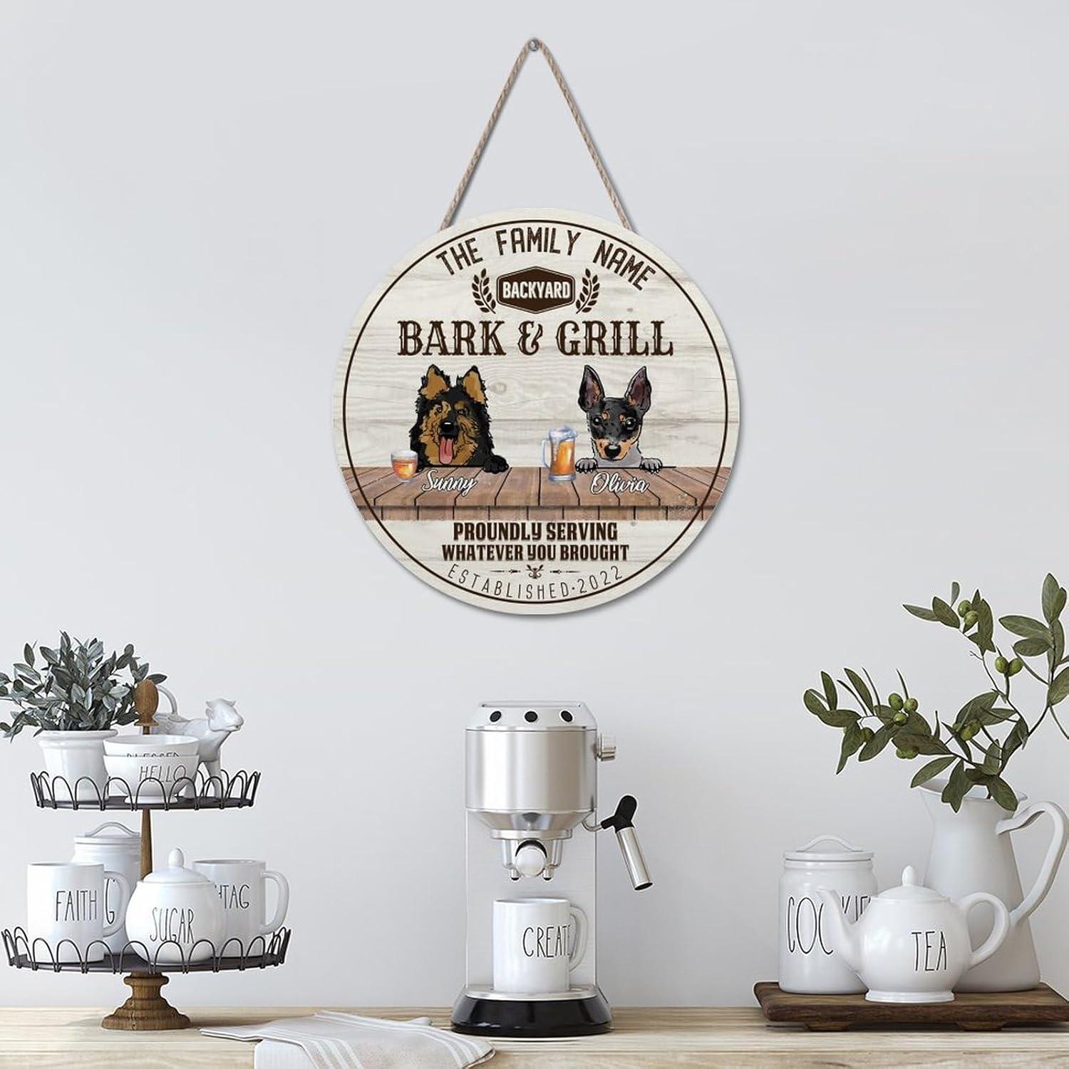 Cartel de Bienvenida Personalizado Madera 30x30cm Arupkeer