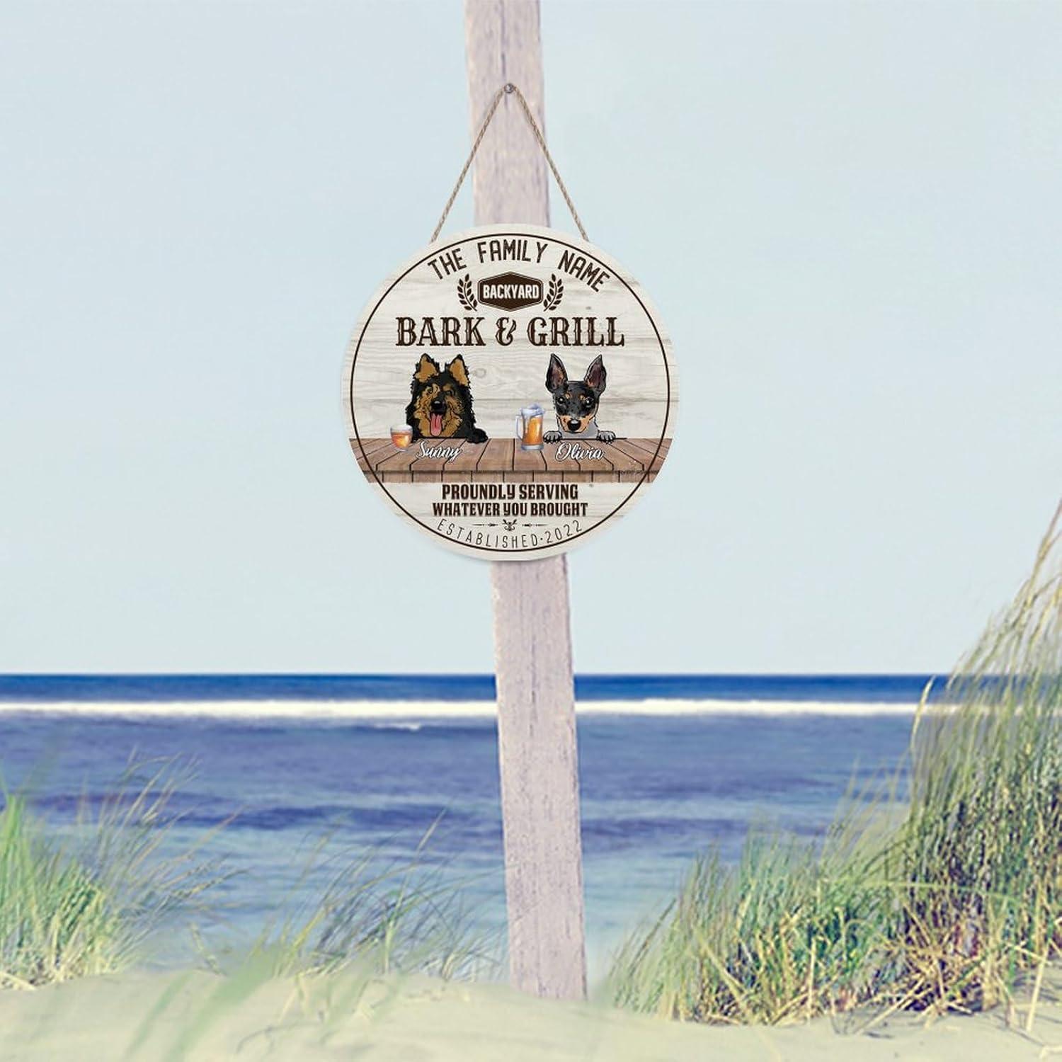 Cartel de Bienvenida Personalizado Madera 30x30cm Arupkeer