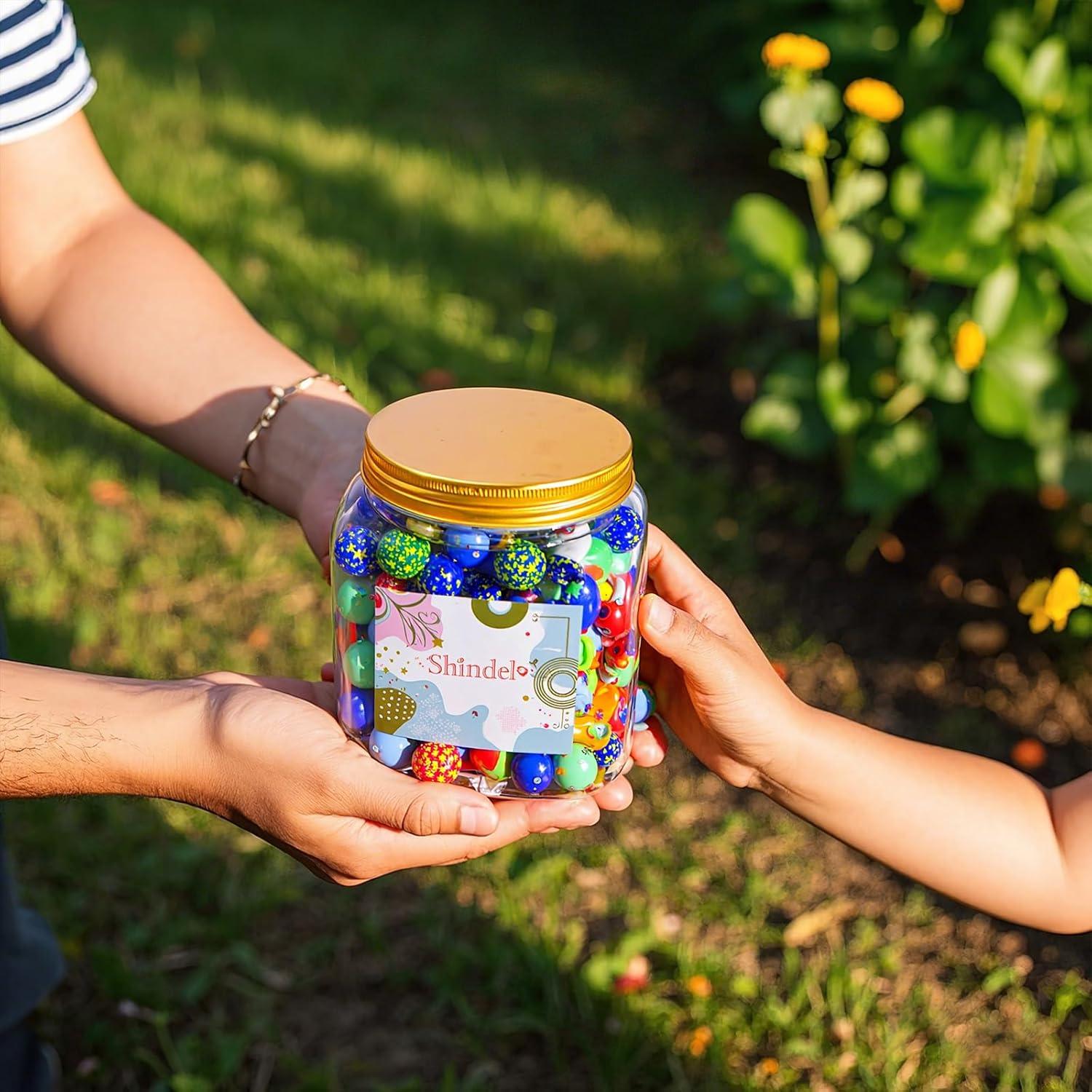 Canicas de Vidrio Shindel 125PCS para Niños - Variados Tamaños