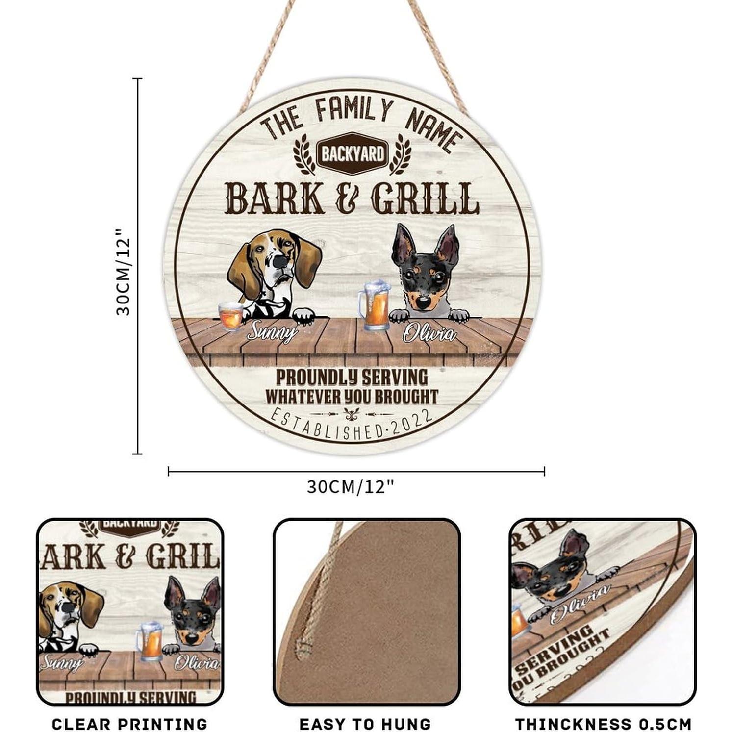 Cartel de Bienvenida Personalizado Artois 30x30cm Madera