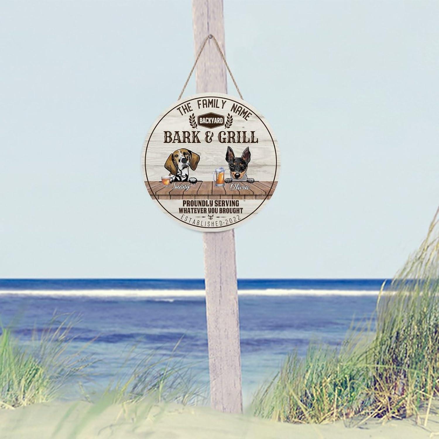 Cartel de Bienvenida Personalizado Artois 30x30cm Madera