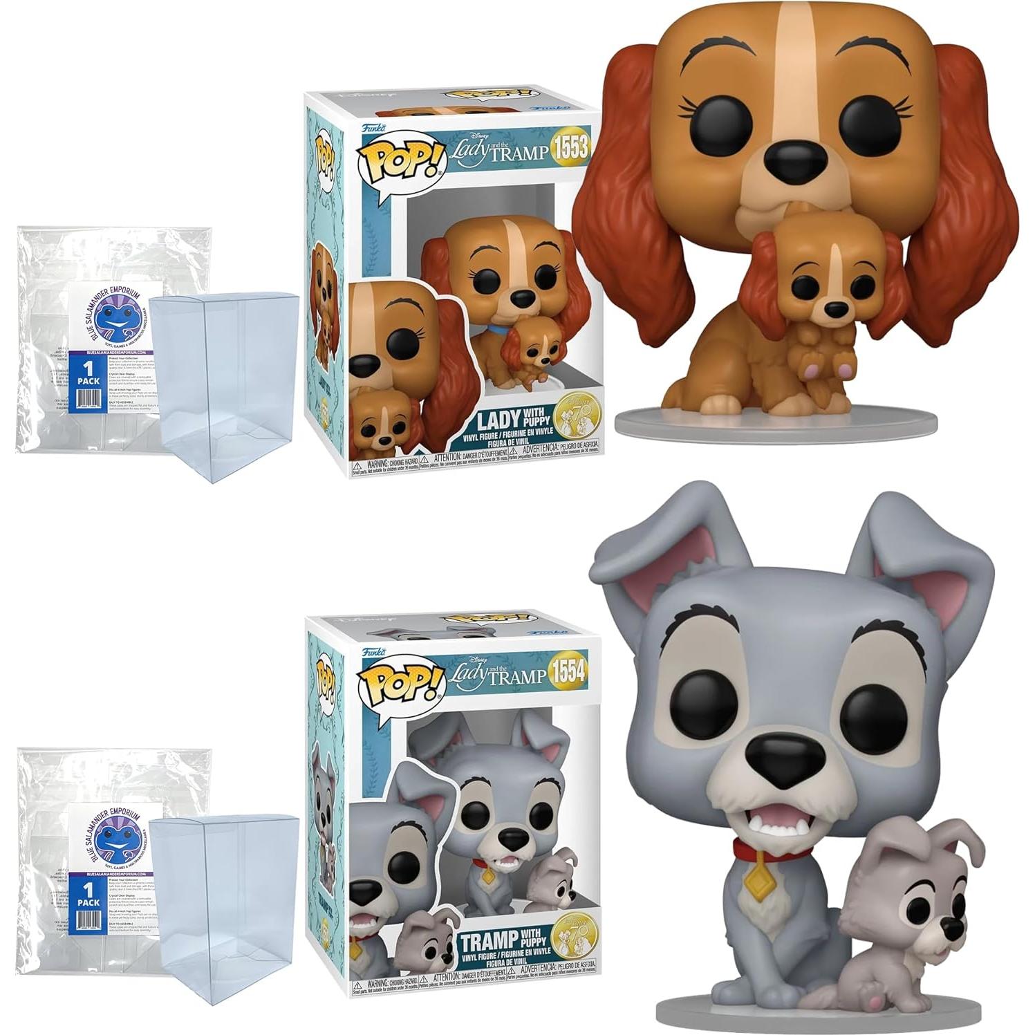 Conjunto de 2 Fundas Protectores para Figuras Funko Pop Blue Salamander