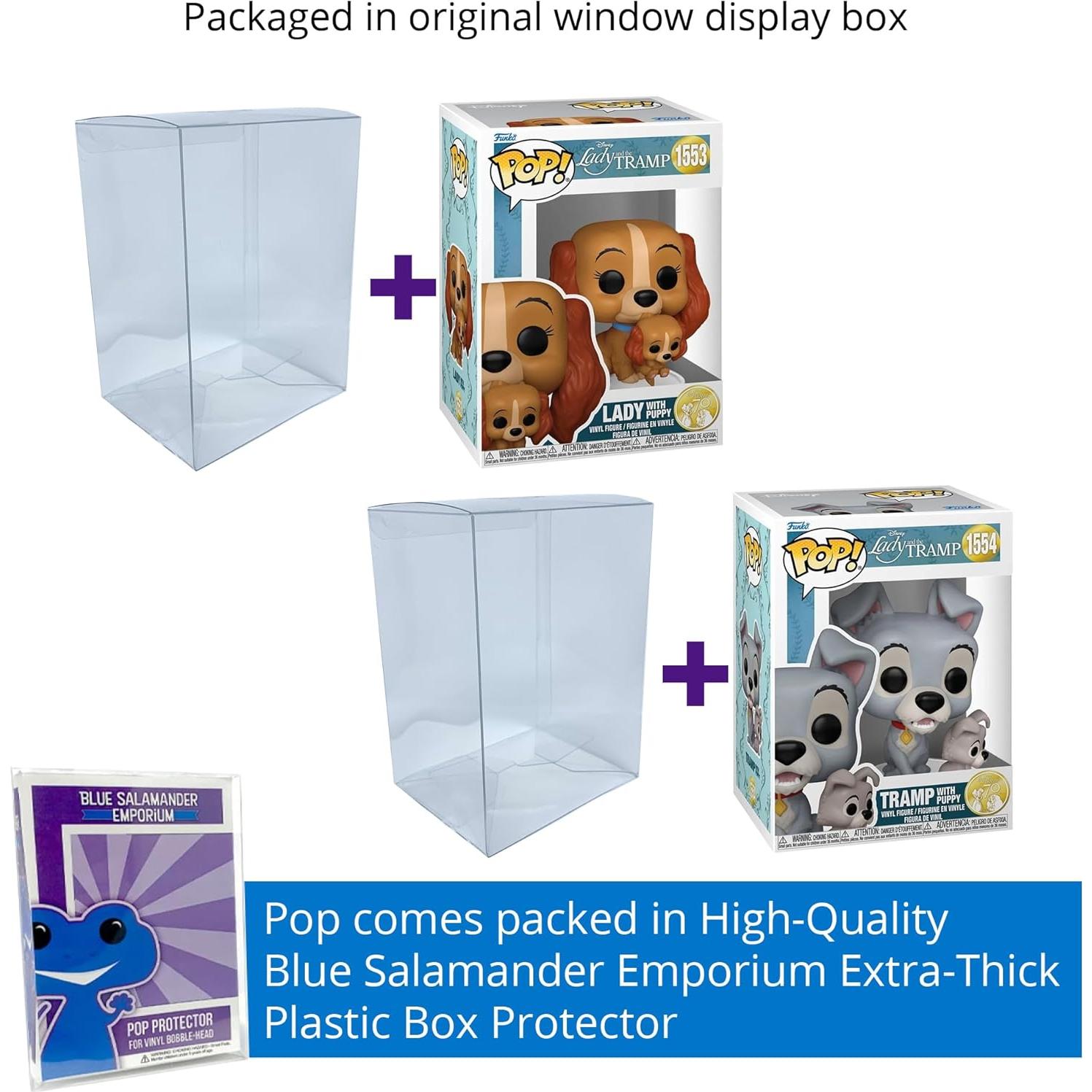 Conjunto de 2 Fundas Protectores para Figuras Funko Pop Blue Salamander