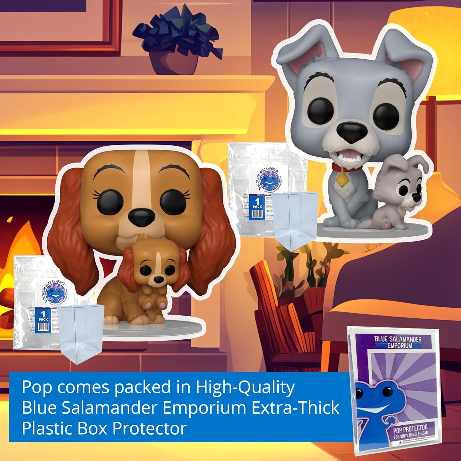 Conjunto de 2 Fundas Protectores para Figuras Funko Pop Blue Salamander