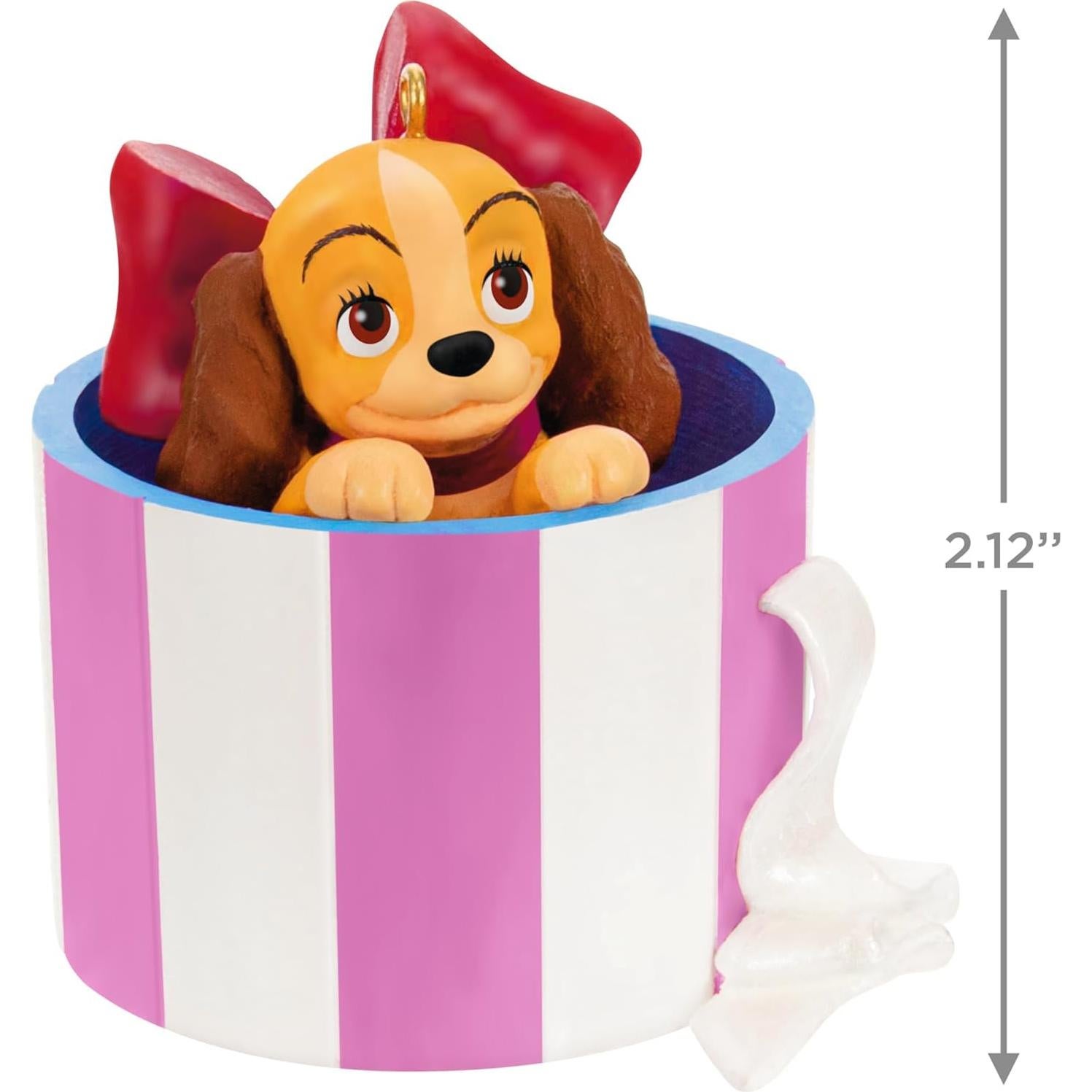 Adorno Navideño Hallmark Keepsake 2024 Disney La Dama y el Vagabundo