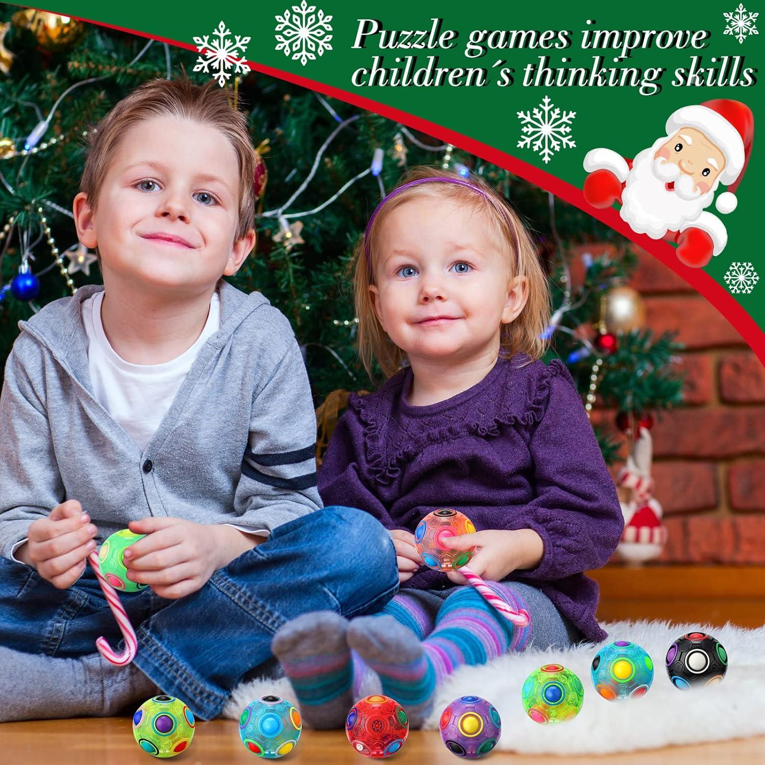 40 Pelotas de Rompecabezas Arcoíris Antiestrés Yilloog