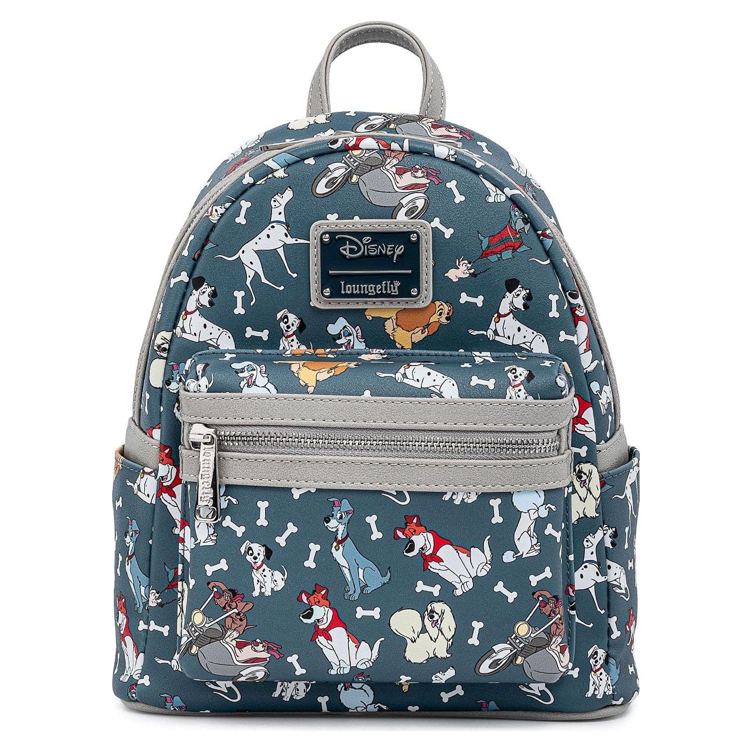 Mini Mochila Loungefly Perros de Disney Estampado Completo