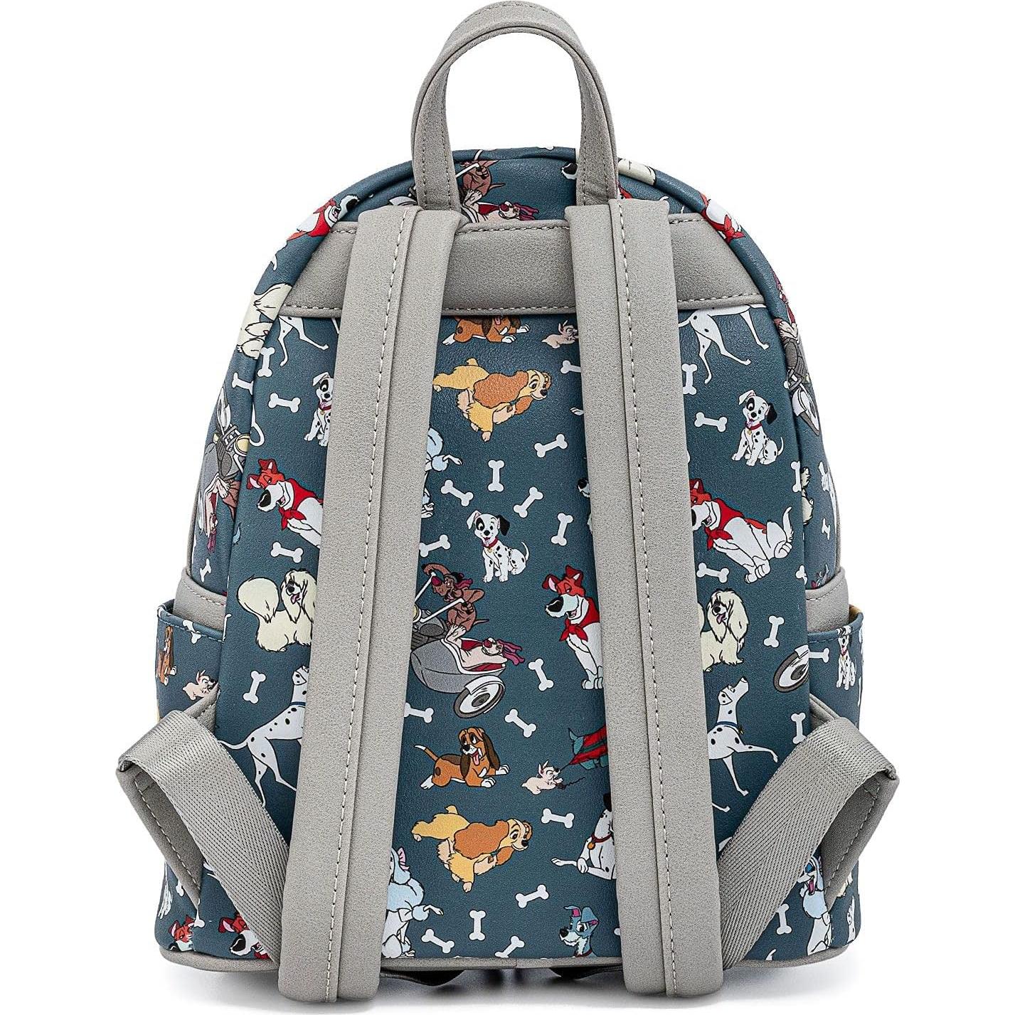 Mini Mochila Loungefly Perros de Disney Estampado Completo