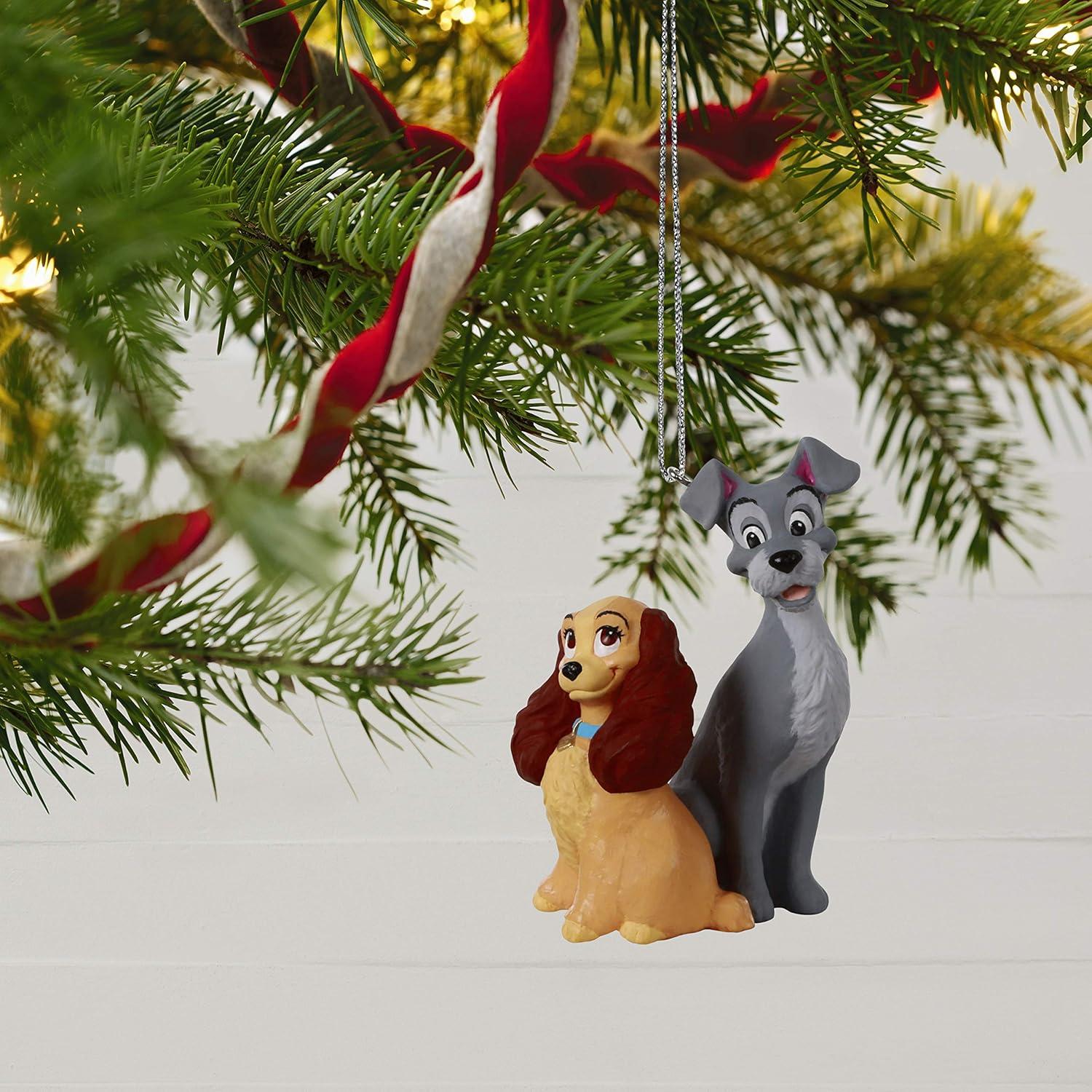 Adorno Navideño Hallmark Keepsake 2020 La Dama y el Vagabundo