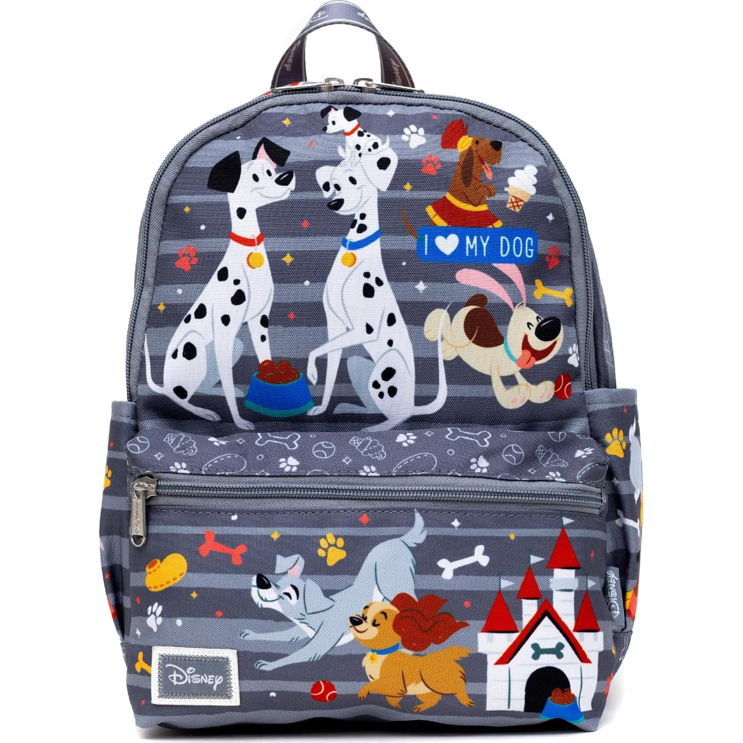 Mochila Mini de Perros Disney 33 cm con Botella de Agua