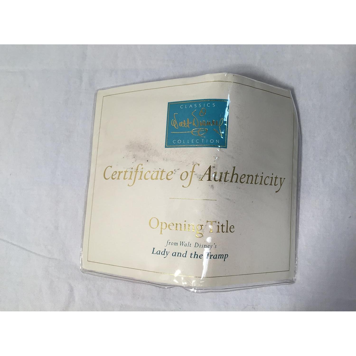 Placa Cerámica Dama y el Vagabundo Disney 5.08x8.89cm