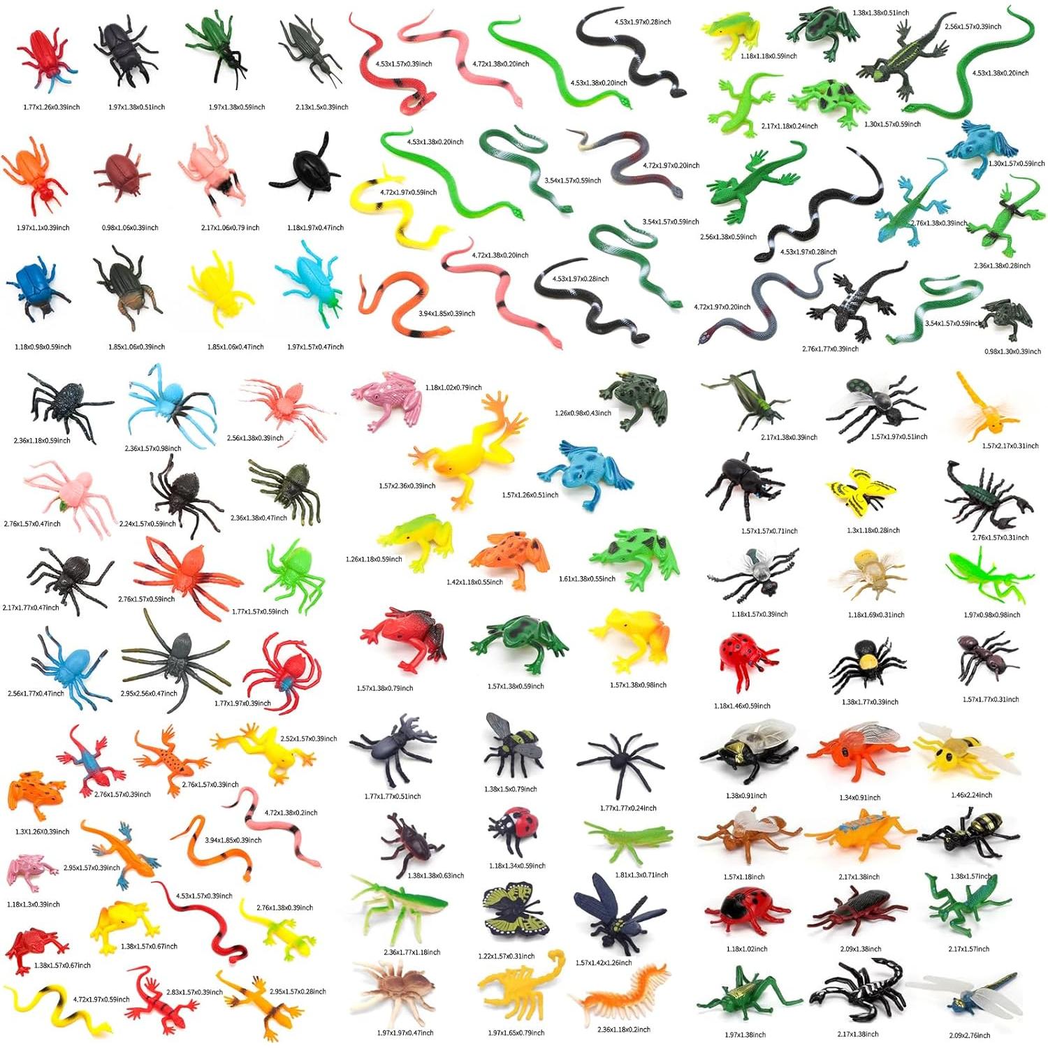 Set de 112 Juguetes de Insectos Realistas YOOHUA