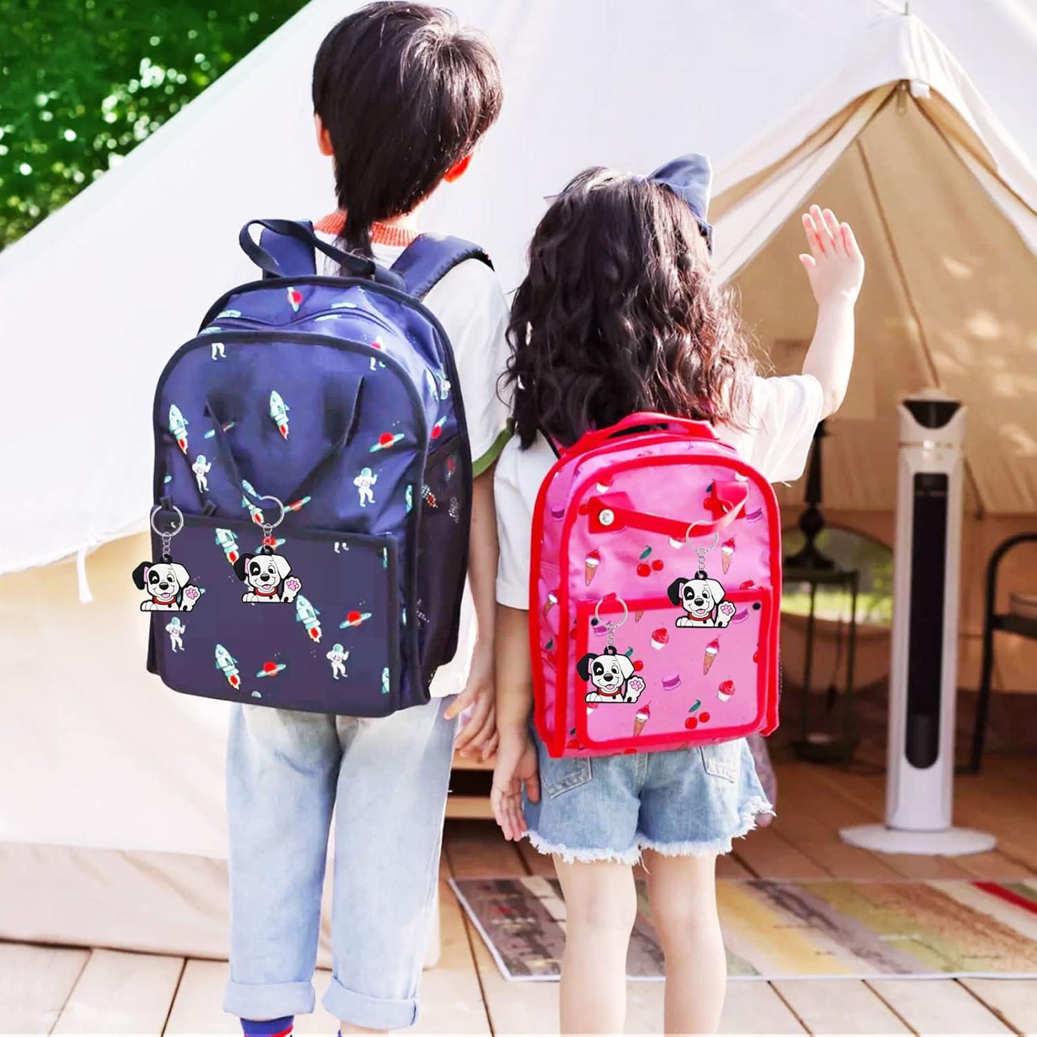 CiciBear 24 Llaveros de Dálmata PVC para Fiestas y Cumpleaños