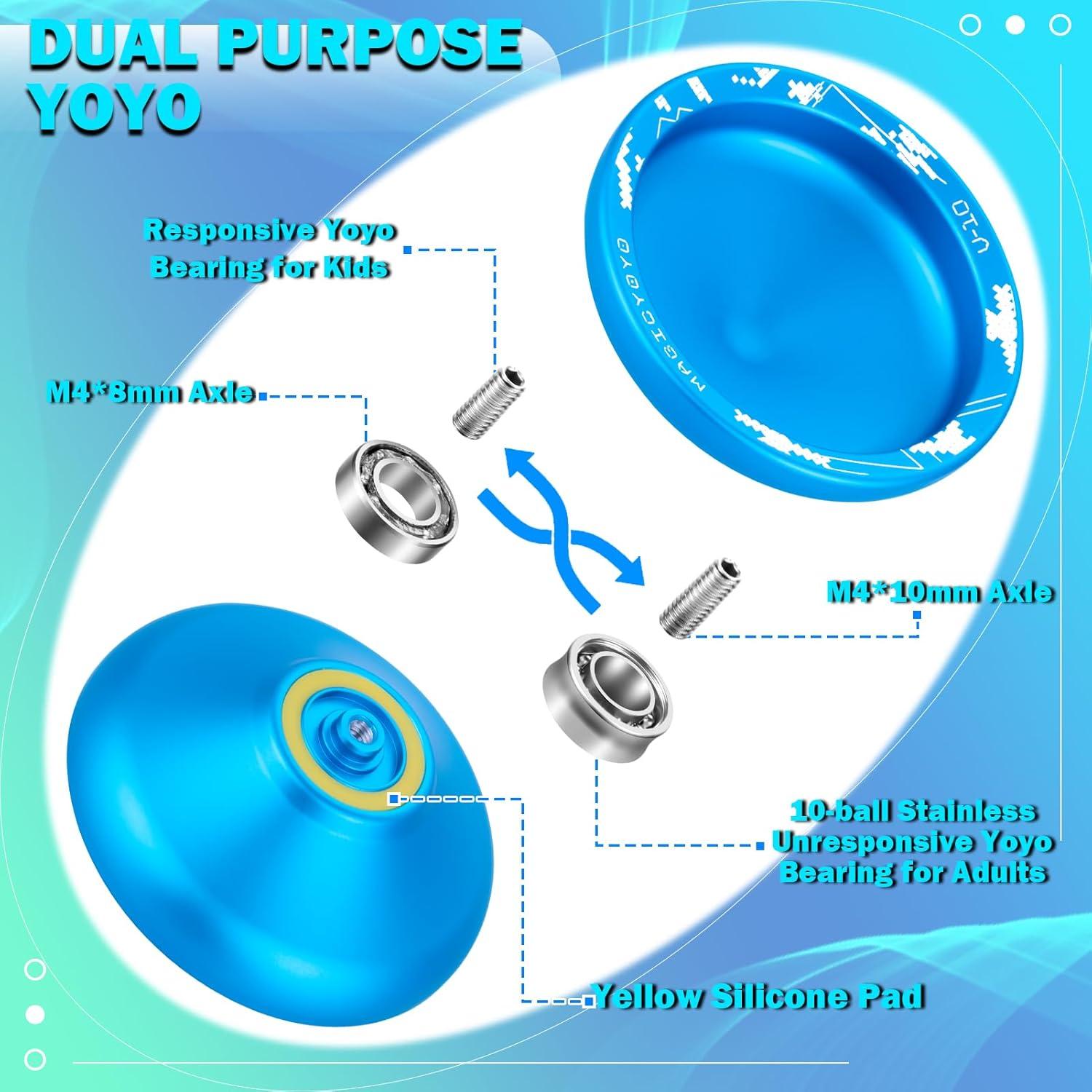 Yoyo Profesional MAGICYOYO V10 Sin Respuesta Azul