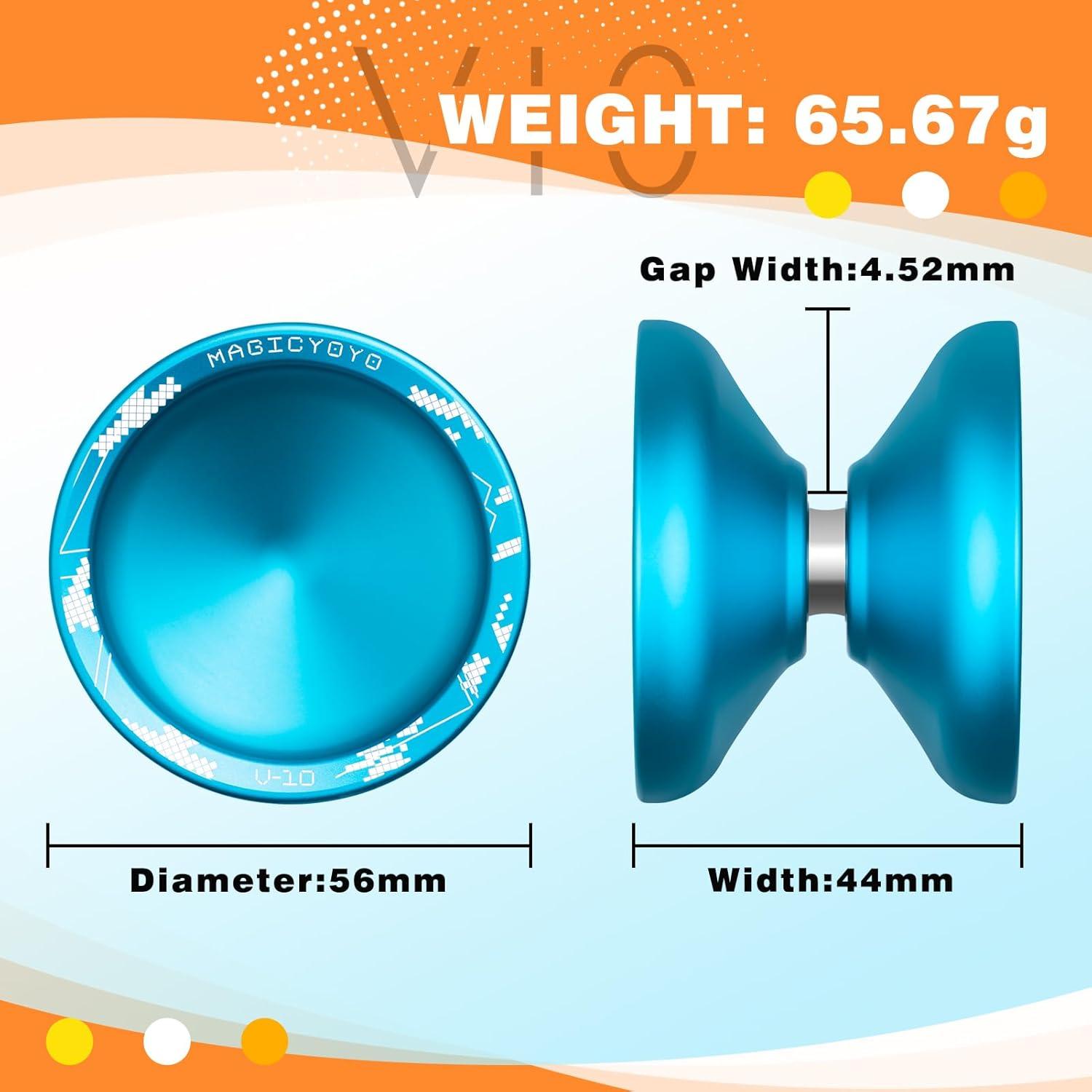 Yoyo Profesional MAGICYOYO V10 Sin Respuesta Azul