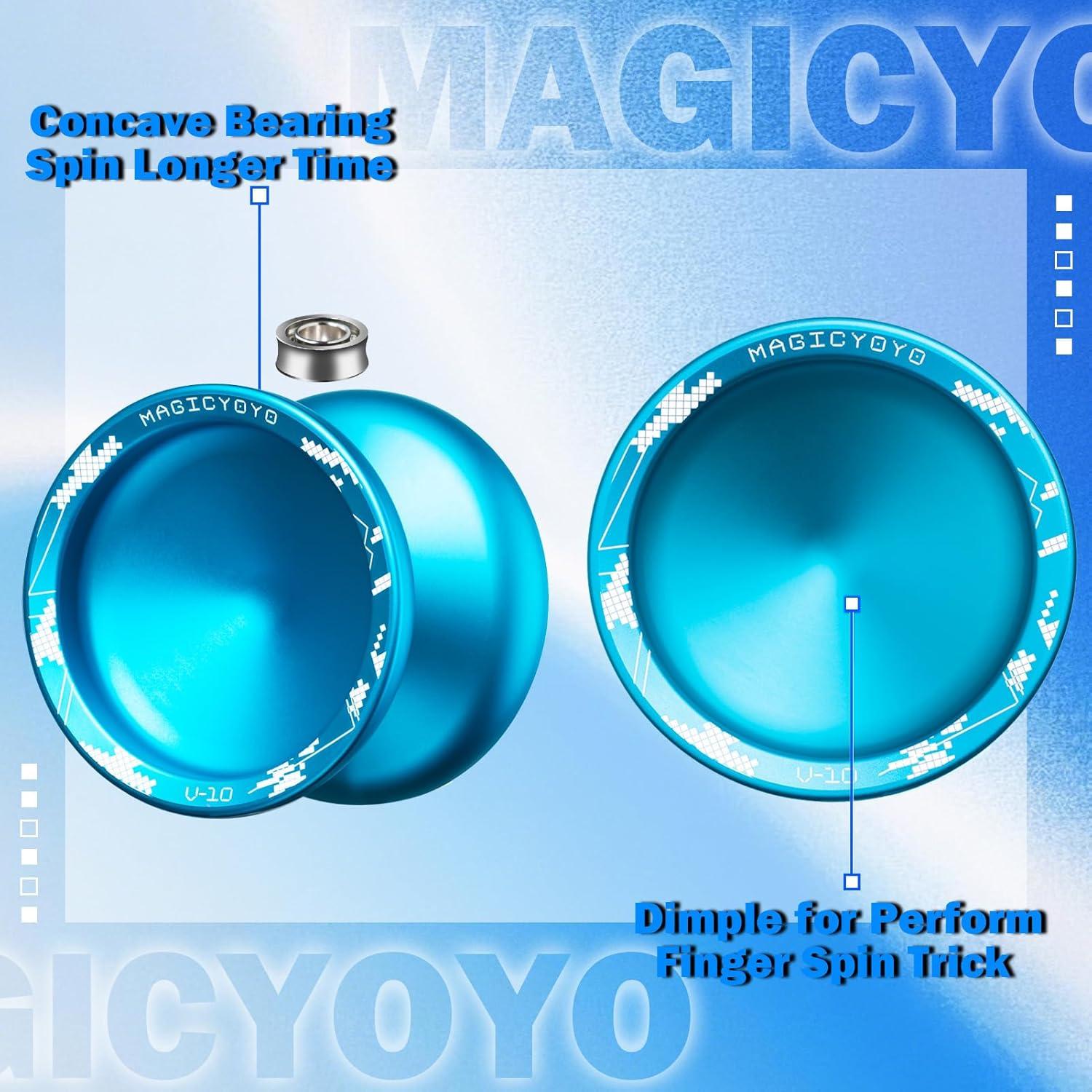 Yoyo Profesional MAGICYOYO V10 Sin Respuesta Azul
