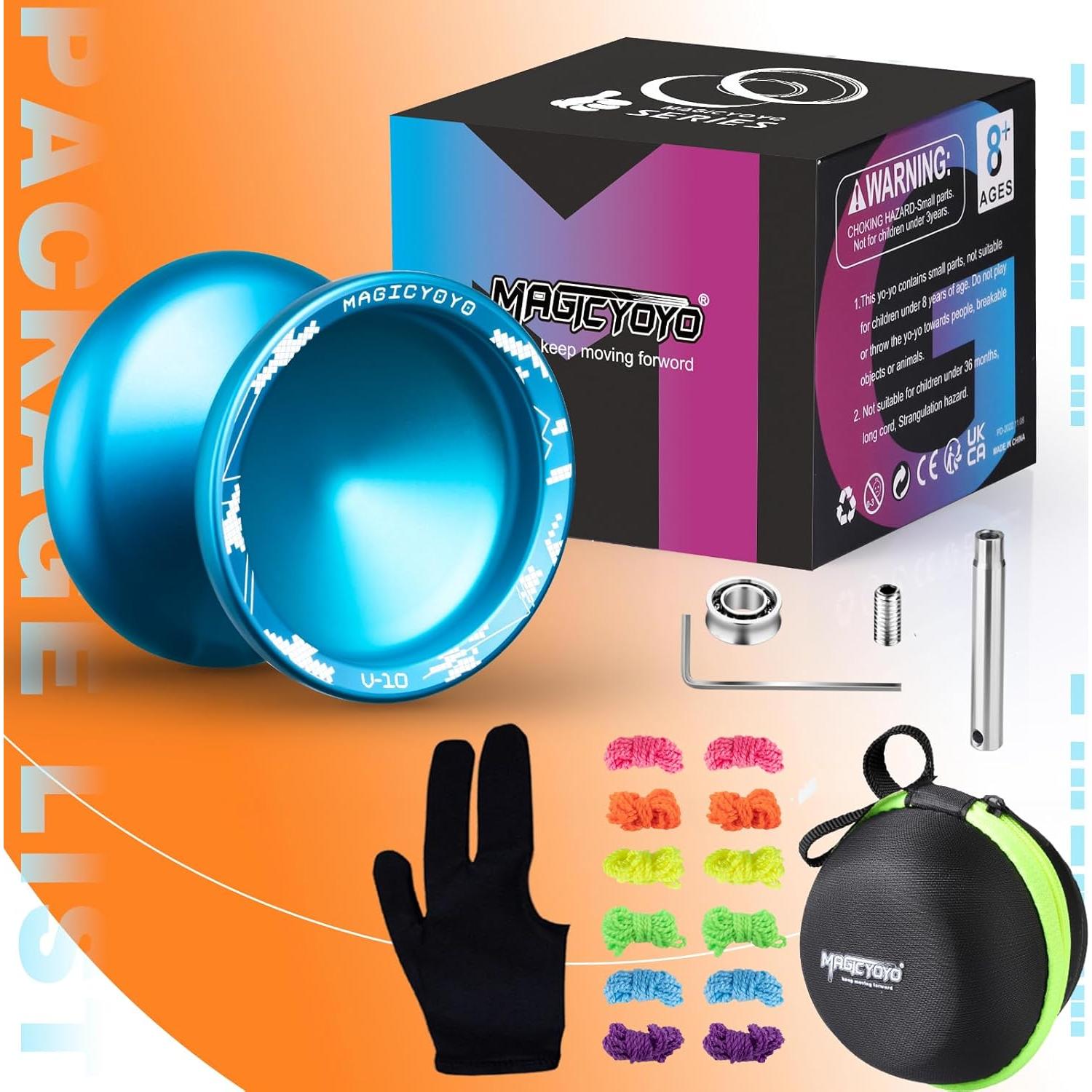 Yoyo Profesional MAGICYOYO V10 Sin Respuesta Azul