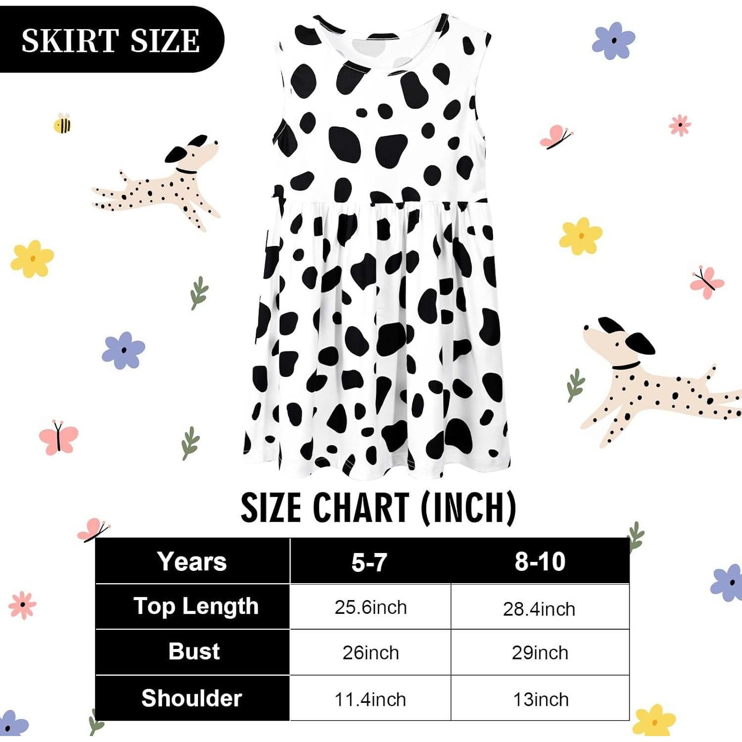 Disfraz de Dálmata para Niñas Kuscul - Vestido, Diadema y Cola