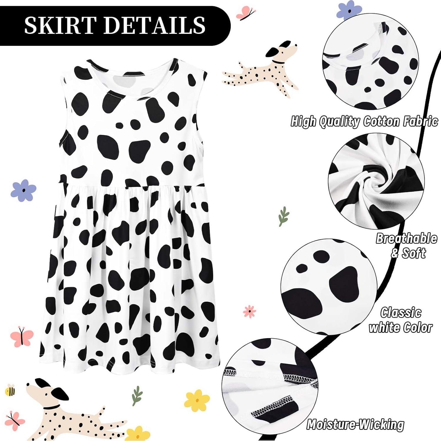 Disfraz de Dálmata para Niñas Kuscul - Vestido, Diadema y Cola