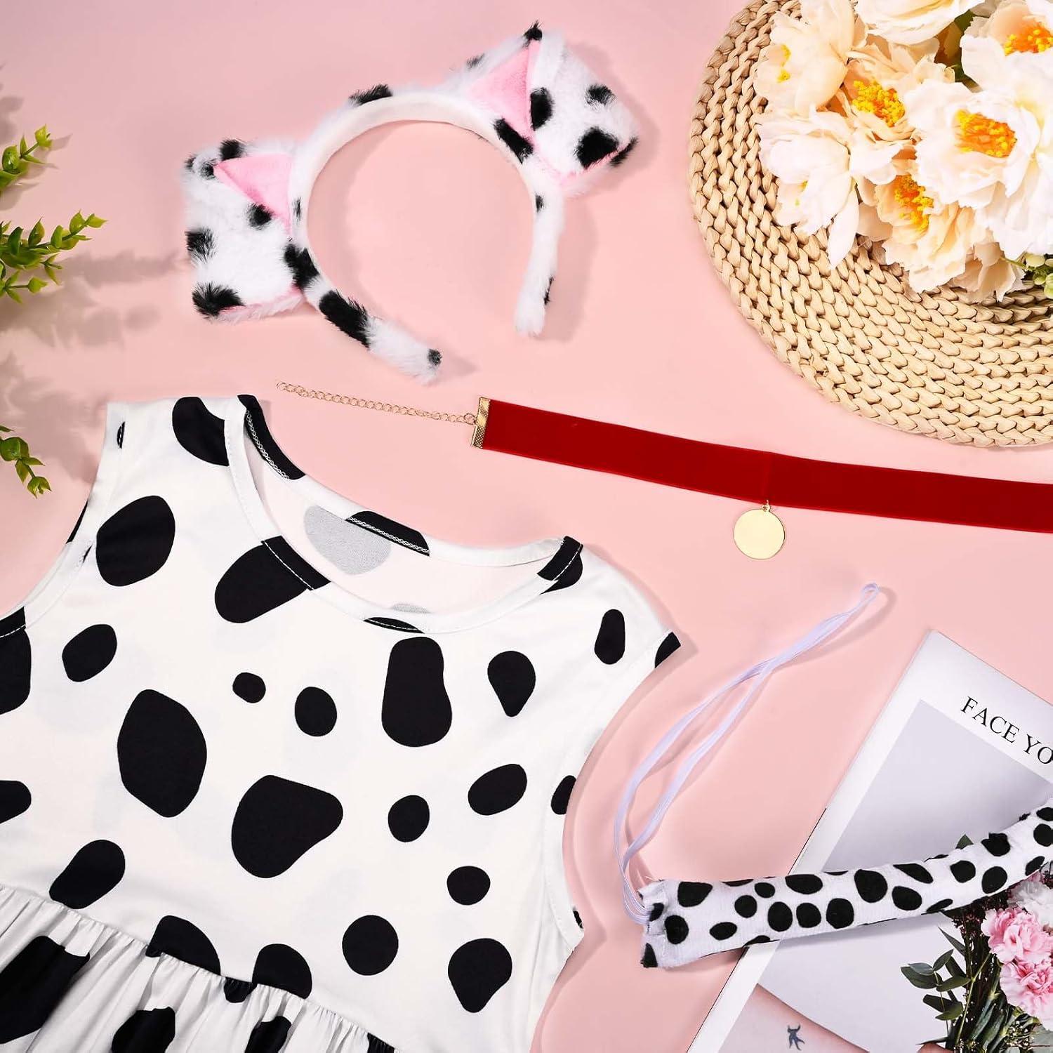 Disfraz de Dálmata para Niñas Kuscul - Vestido, Diadema y Cola