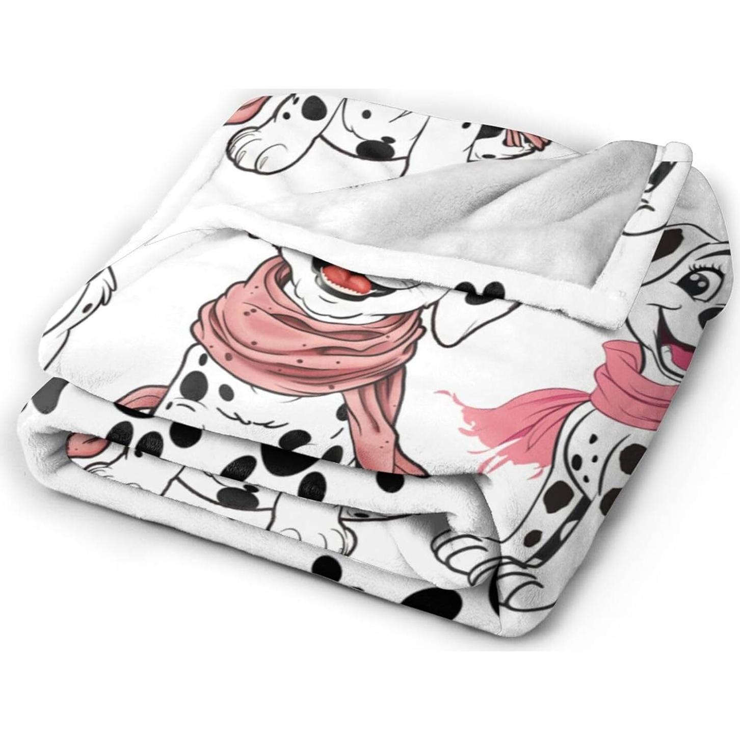 Manta de Franela Fuzawet Dálmata 101.6x127 cm Suave y Ligera