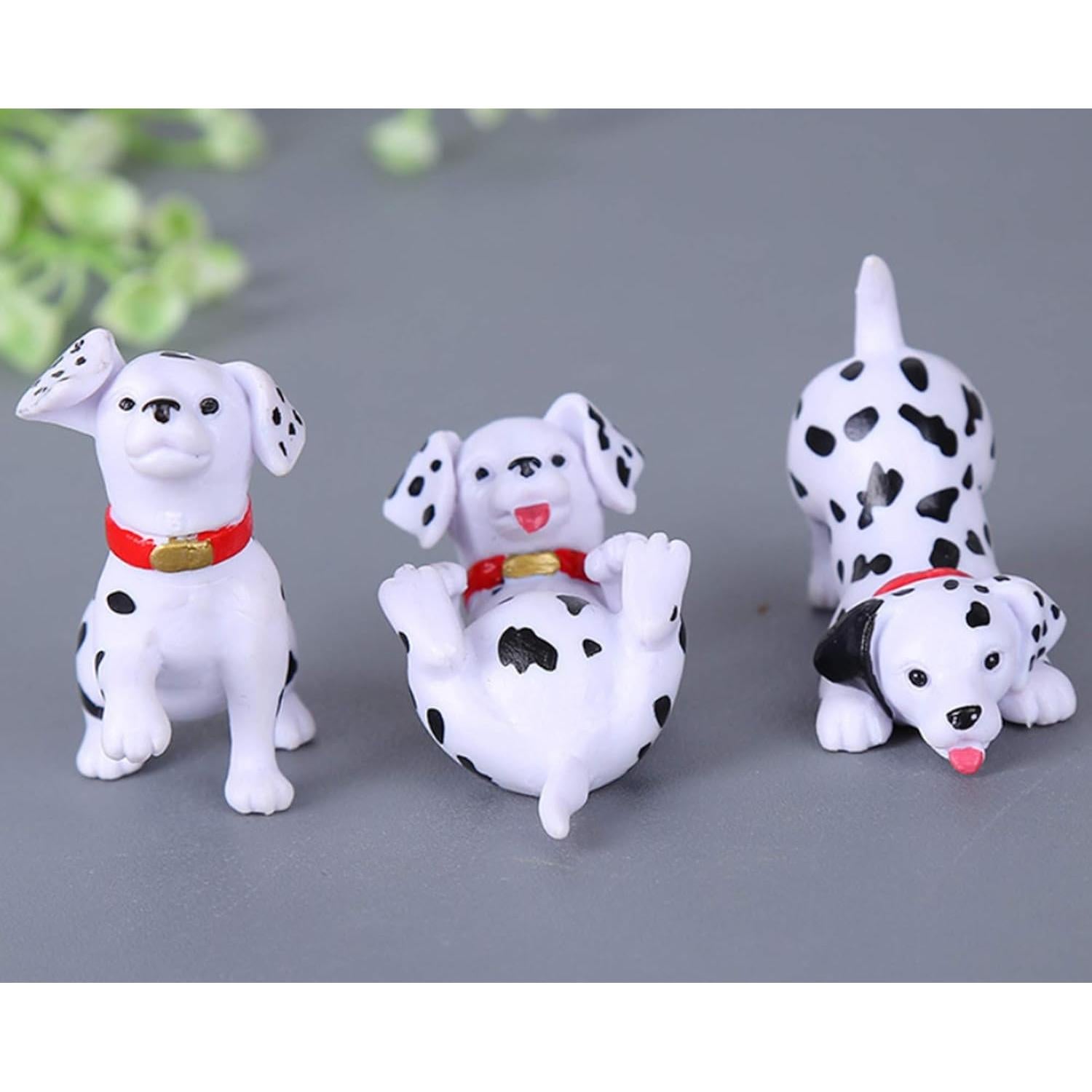 Miniaturas de Animales Dálmata 6 Pcs STUDYY para Decoración