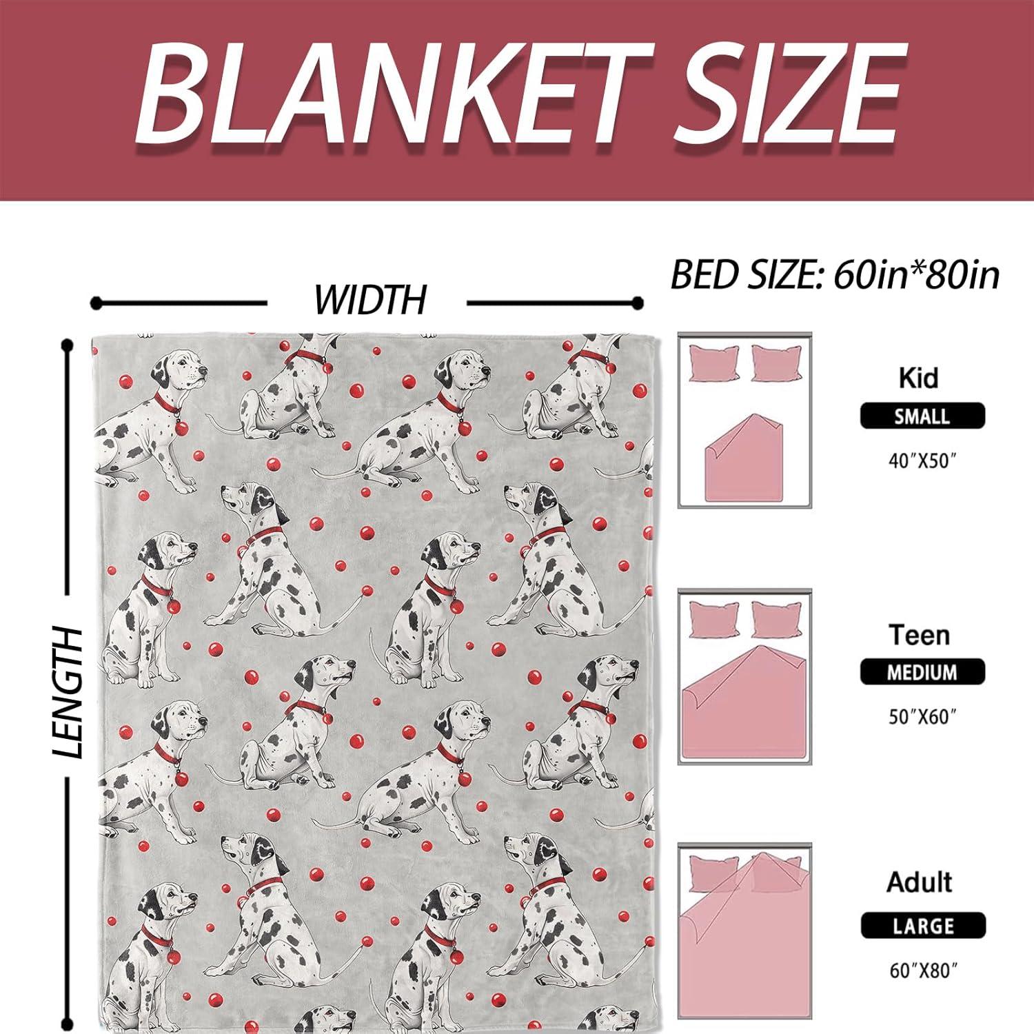 Manta de Franela ICAAV Dálmata 127x152 cm Suave y Ligera