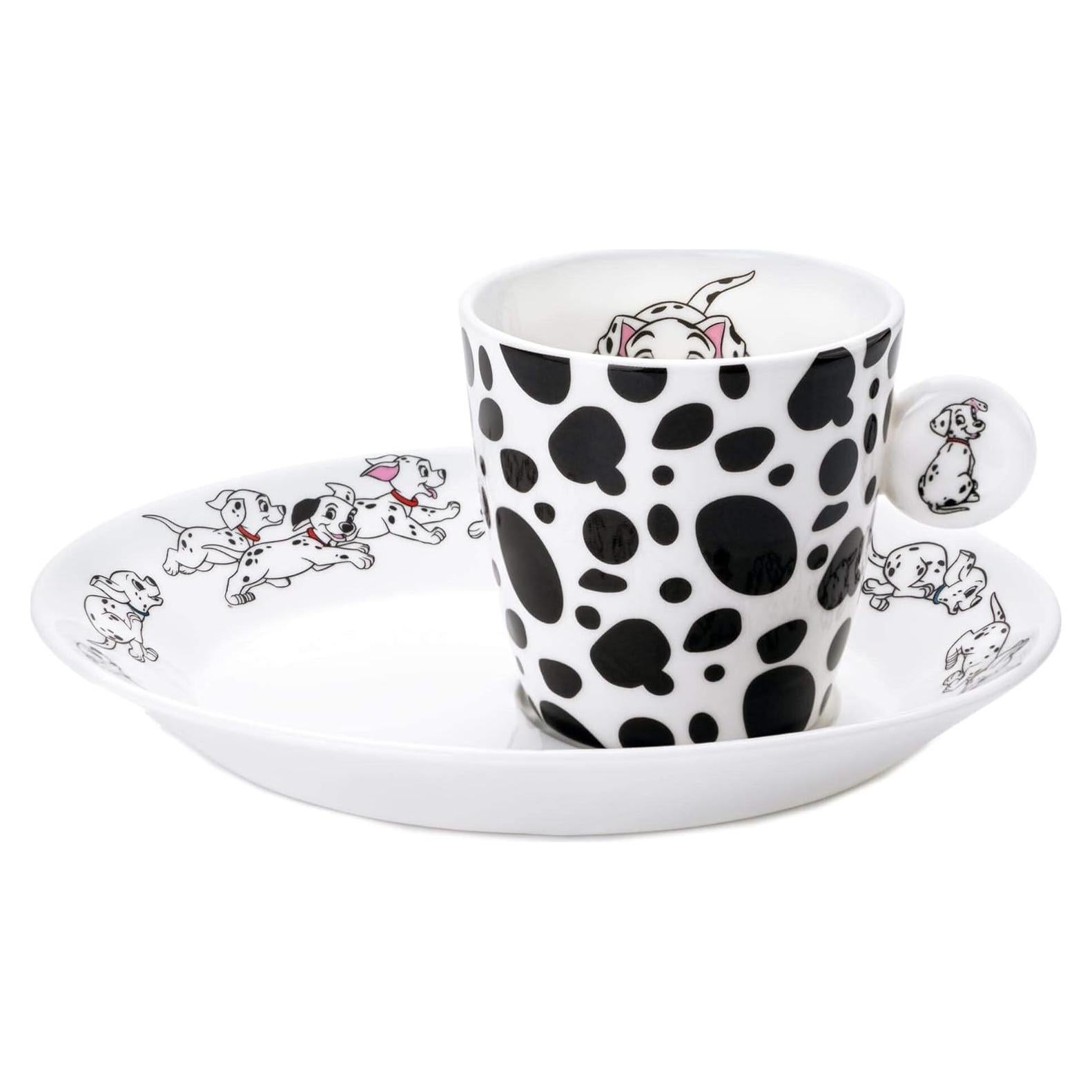 Taza de Espresso y Plato Disney 101 Dálmatas English Ladies Co
