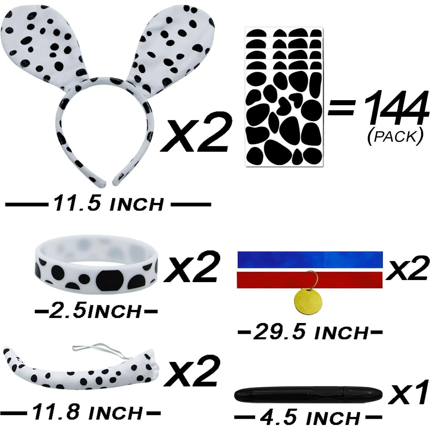 Disfraz de Dálmata para Niños y Adultos - Set Completo DIY
