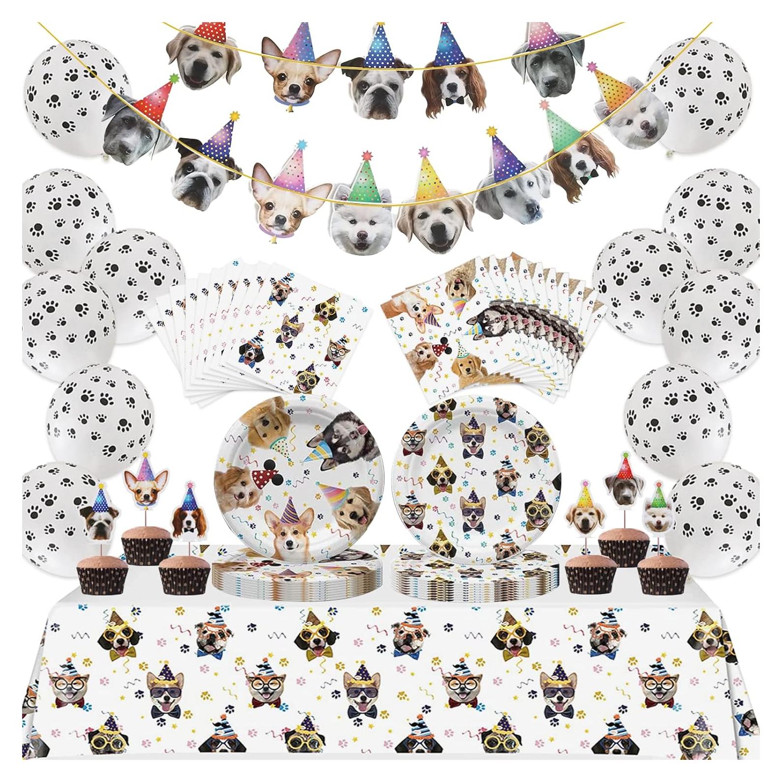 Suministros Fiesta Cumpleaños Perro Bluegogo 20 Personas