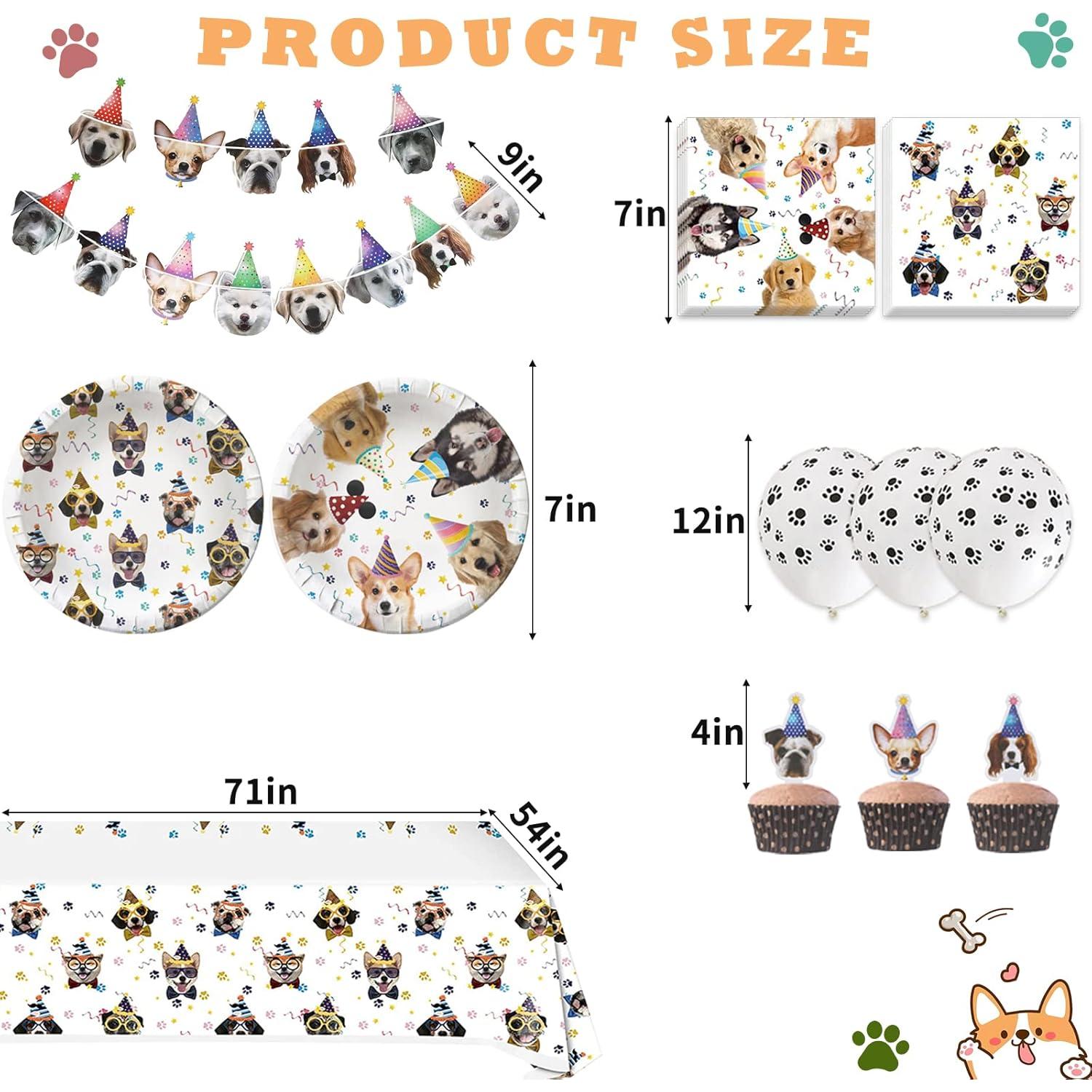 Suministros Fiesta Cumpleaños Perro Bluegogo 20 Personas