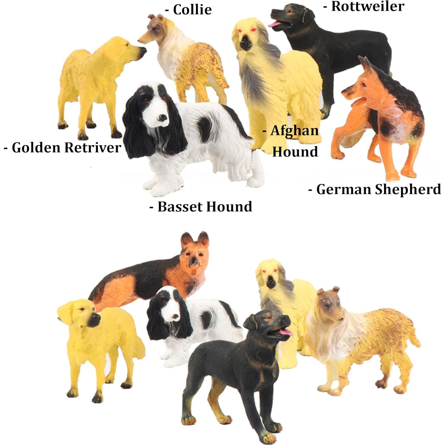 Juego de Figuras de Perros Liberty Imports 18 Piezas 10.16 cm