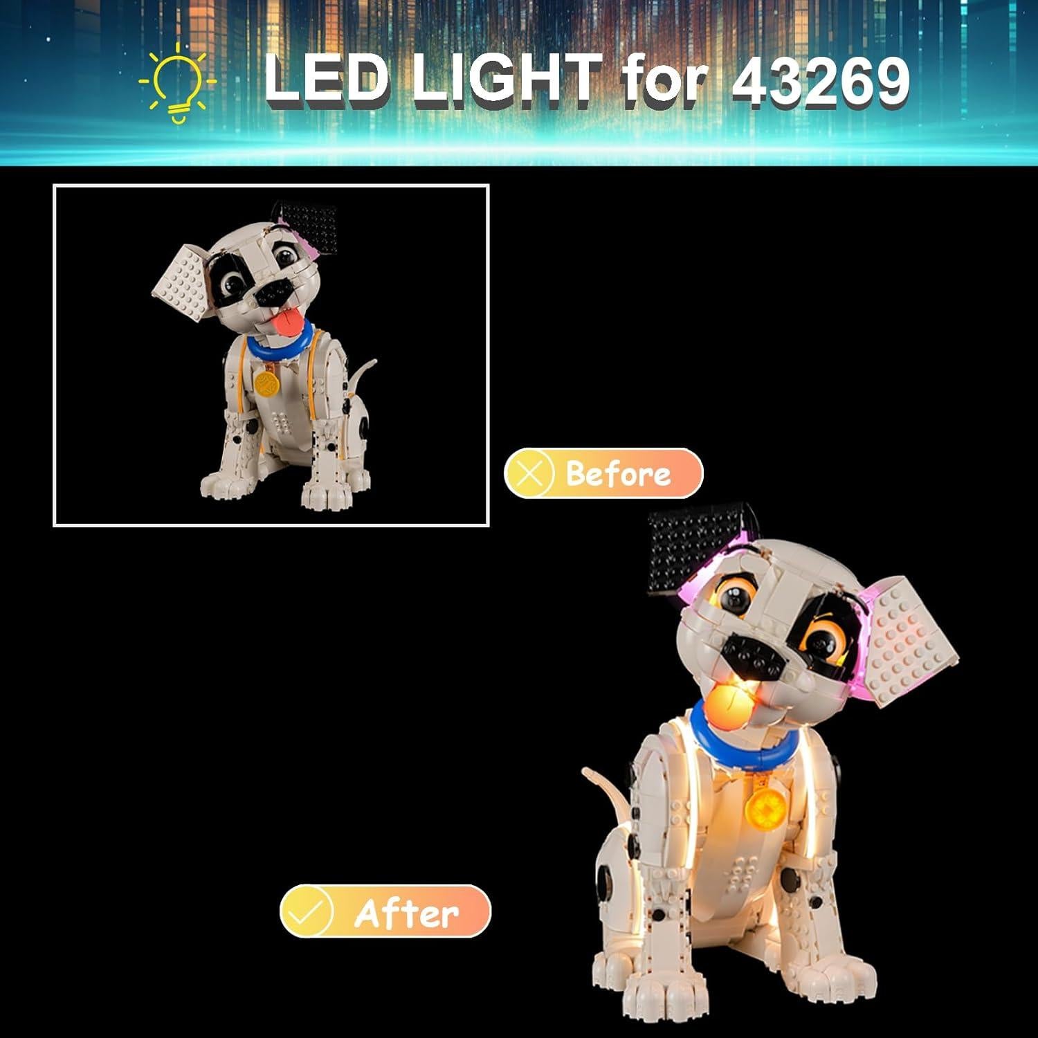 Kit de Luz LED Mililier para Lego 43269 Casa del Cerdito