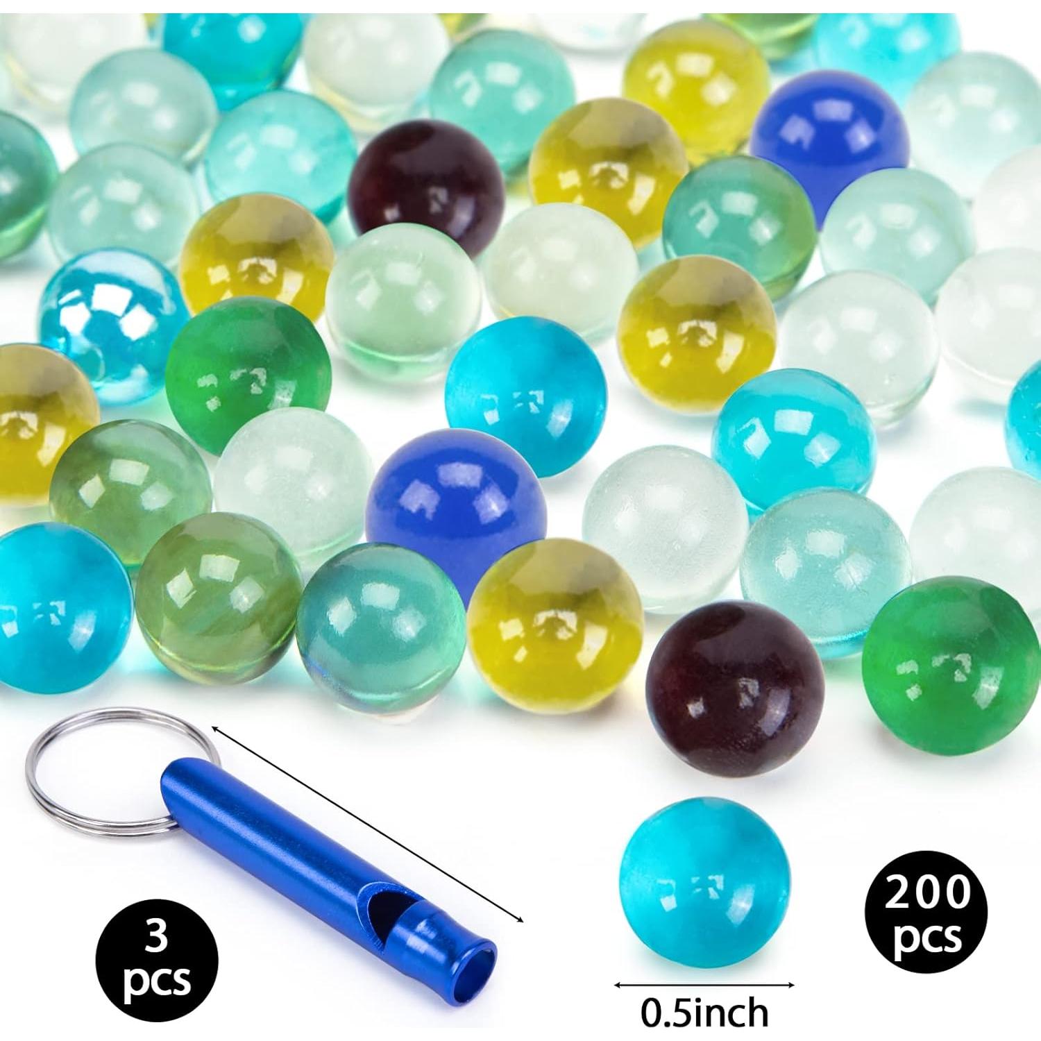 Canicas de Vidrio POPLAY 200PCS Multicolores 1.43cm