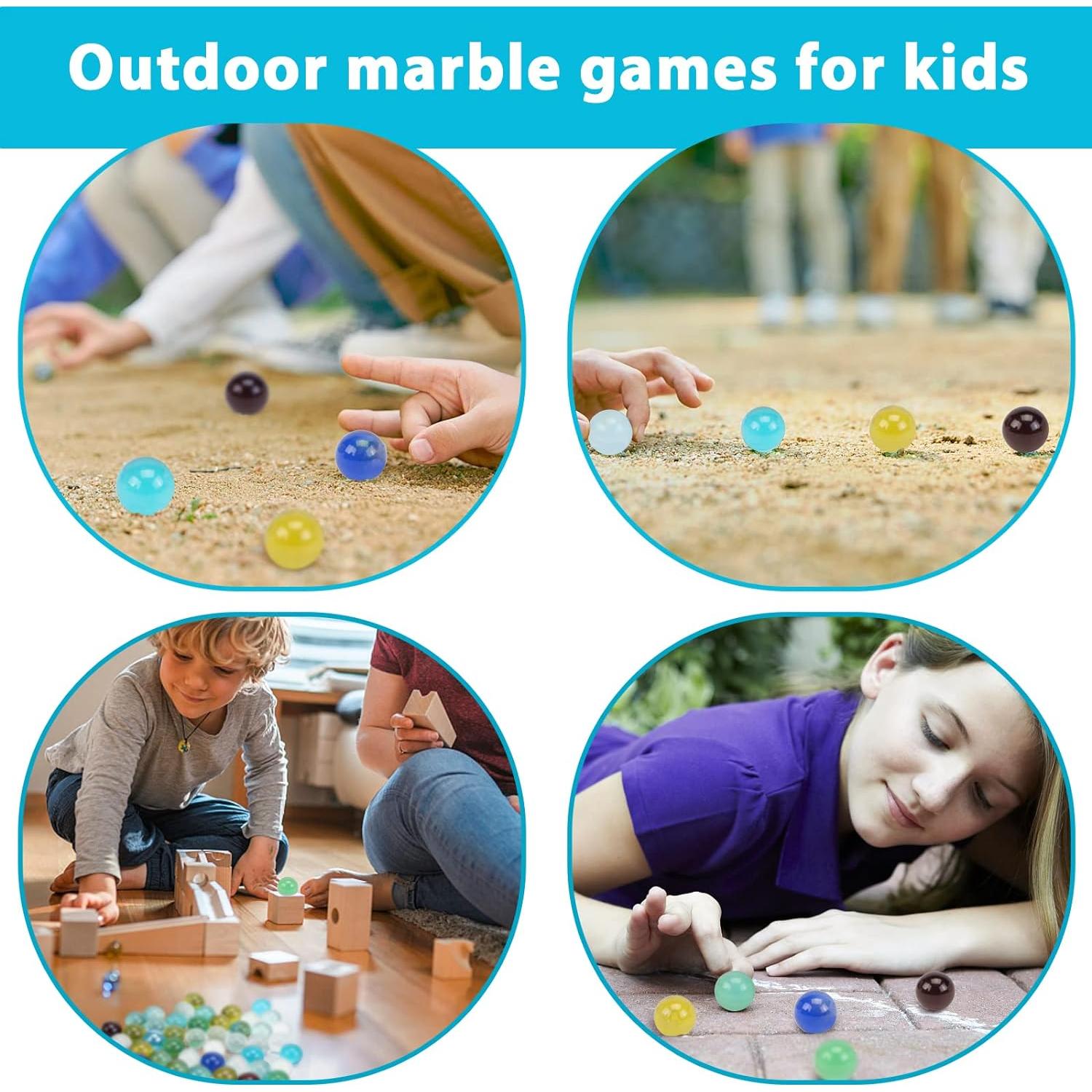 Canicas de Vidrio POPLAY 200PCS Multicolores 1.43cm