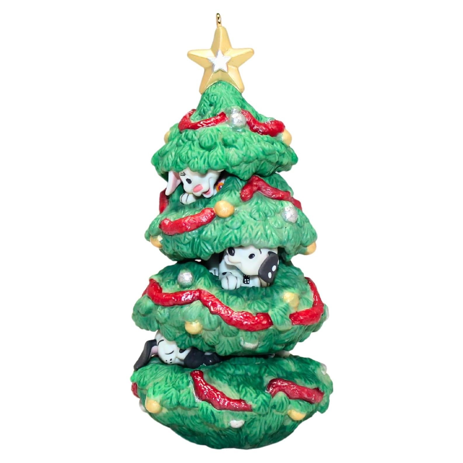 Adorno de Navidad 102 Dálmatas Hallmark Oddball y Domino 2002